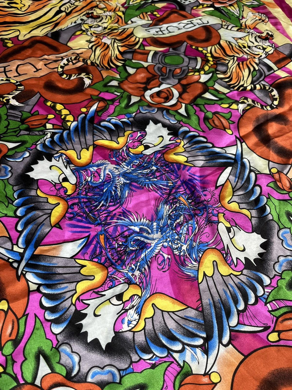 Christian Audigier × Ed Hardy Ed Hardy by Christian Audigier Big Scarf Size ONE SIZE - 7 Thumbnail