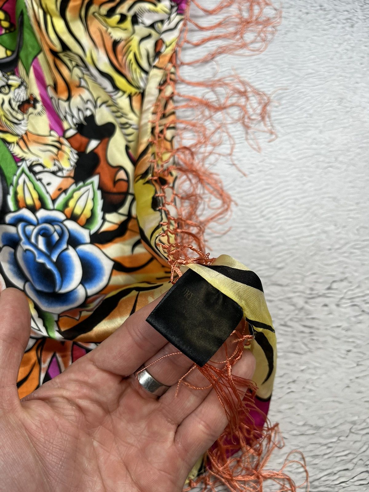 Christian Audigier × Ed Hardy Ed Hardy by Christian Audigier Big Scarf Size ONE SIZE - 10 Thumbnail