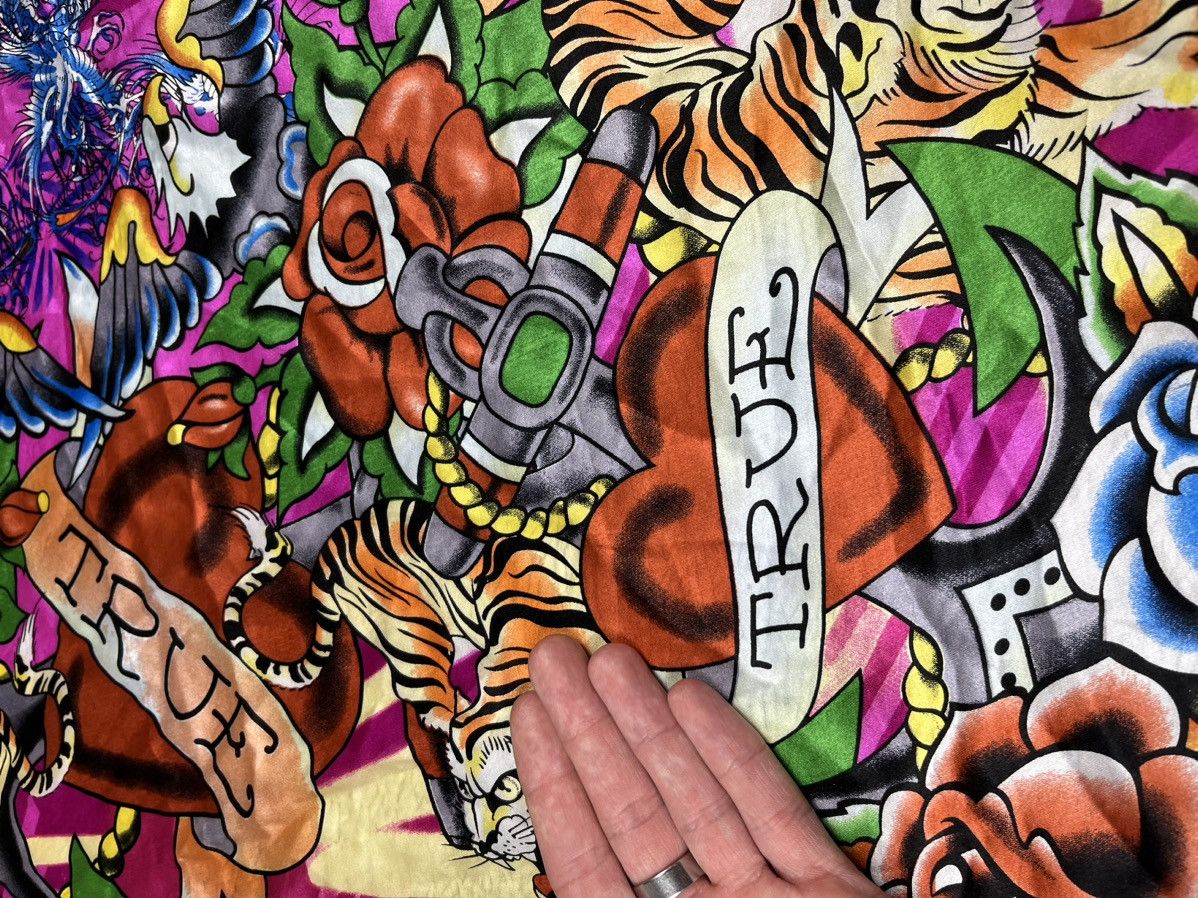 Christian Audigier × Ed Hardy Ed Hardy by Christian Audigier Big Scarf Size ONE SIZE - 6 Thumbnail