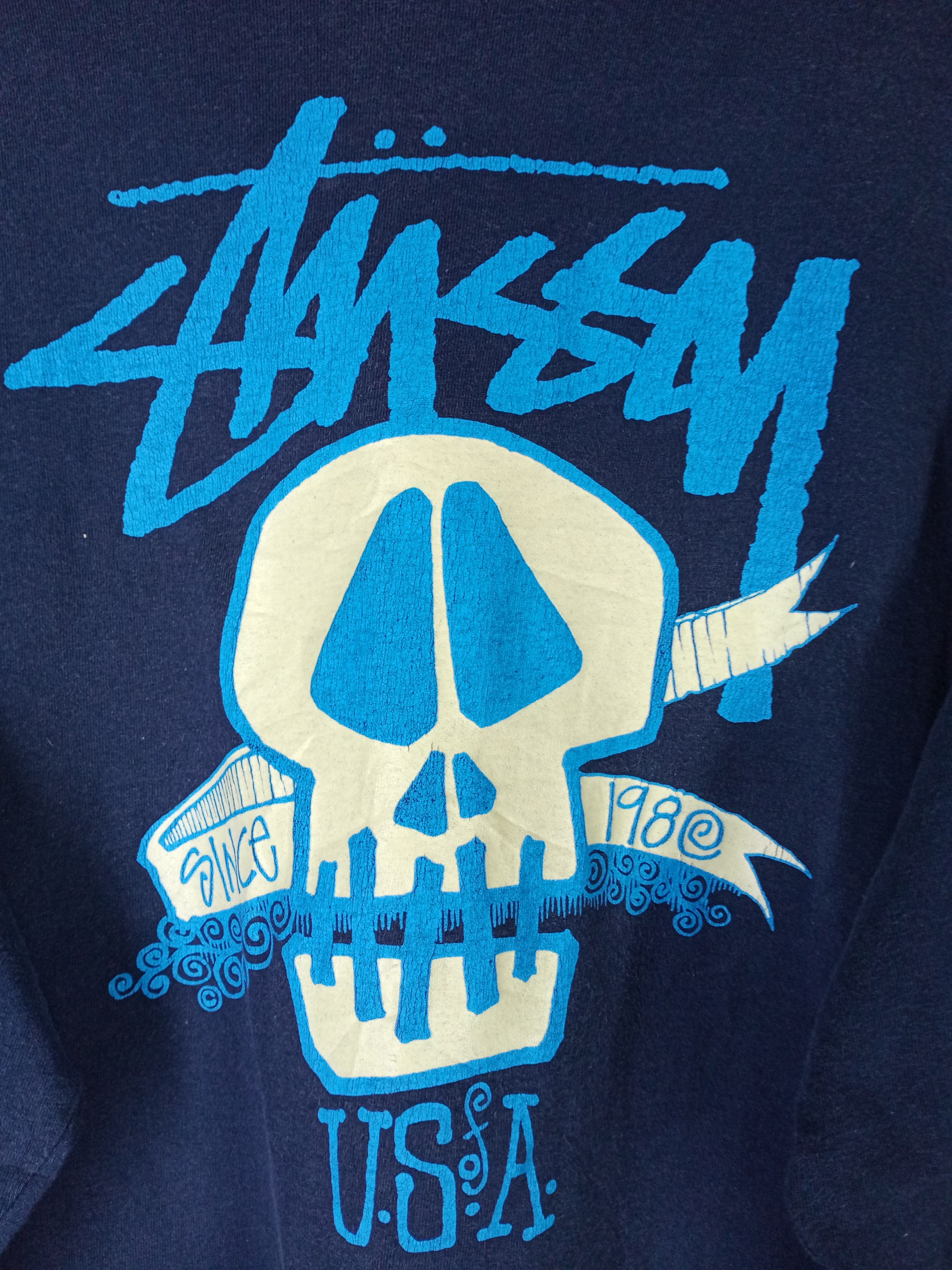 Stussy Rare Vintage Stussy Big Logo Long Sleeve Tshirt Size US XL / EU 56 / 4 - 3 Thumbnail