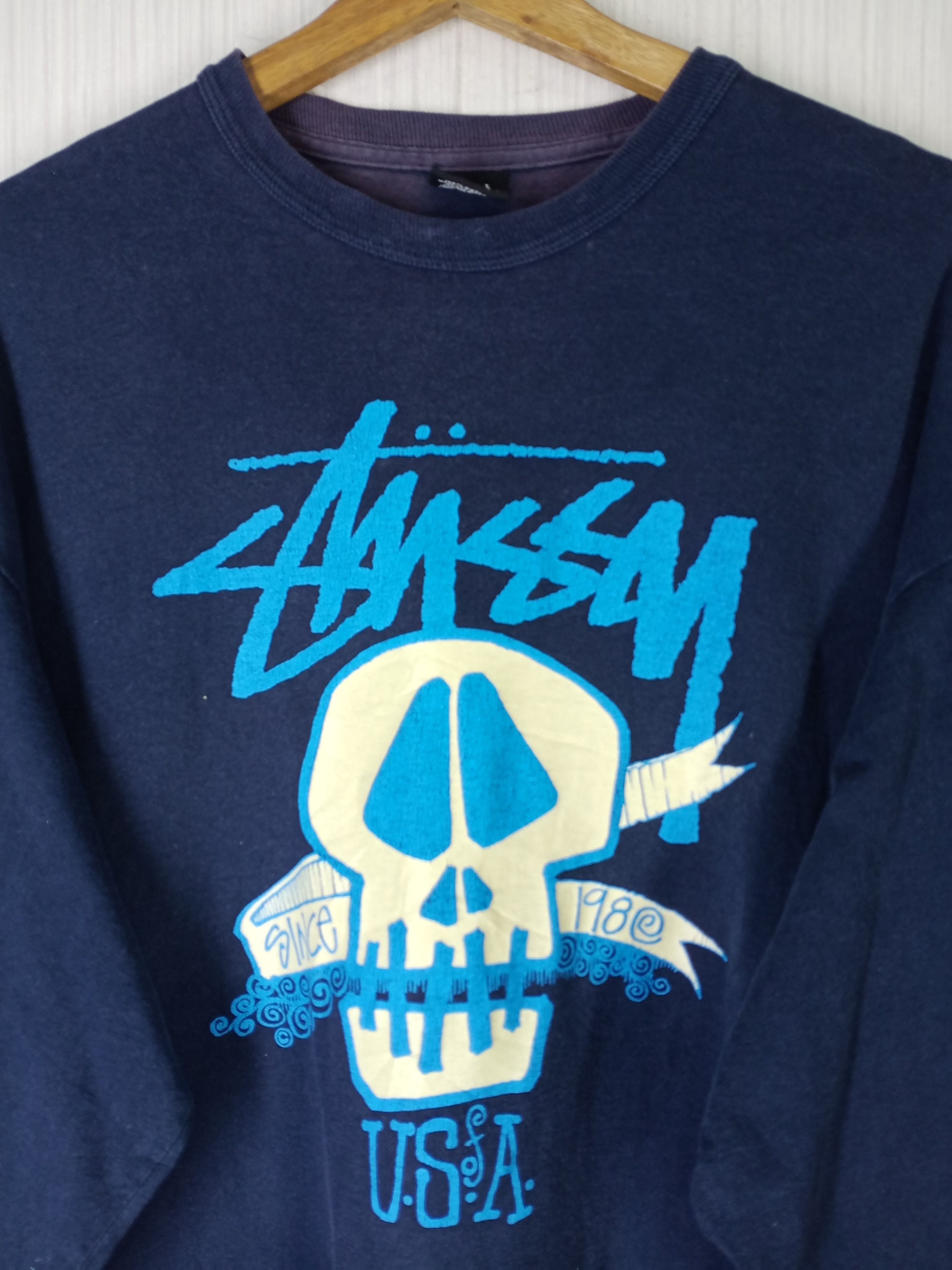 Stussy Rare Vintage Stussy Big Logo Long Sleeve Tshirt Size US XL / EU 56 / 4 - 8 Thumbnail