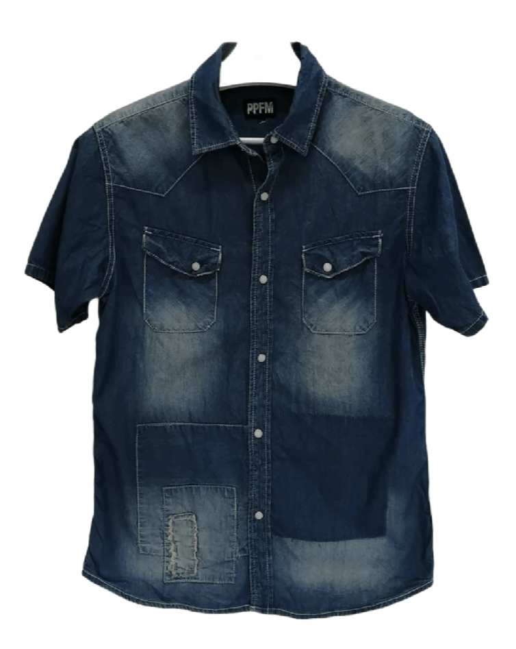 PPFM PPFM Style Design Denim Shirt Size US M / EU 48-50 / 2 - 1 Thumbnail