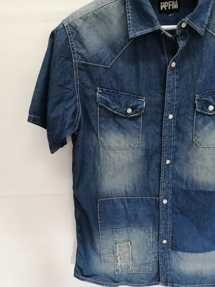 PPFM PPFM Style Design Denim Shirt Size US M / EU 48-50 / 2 - 10 Thumbnail