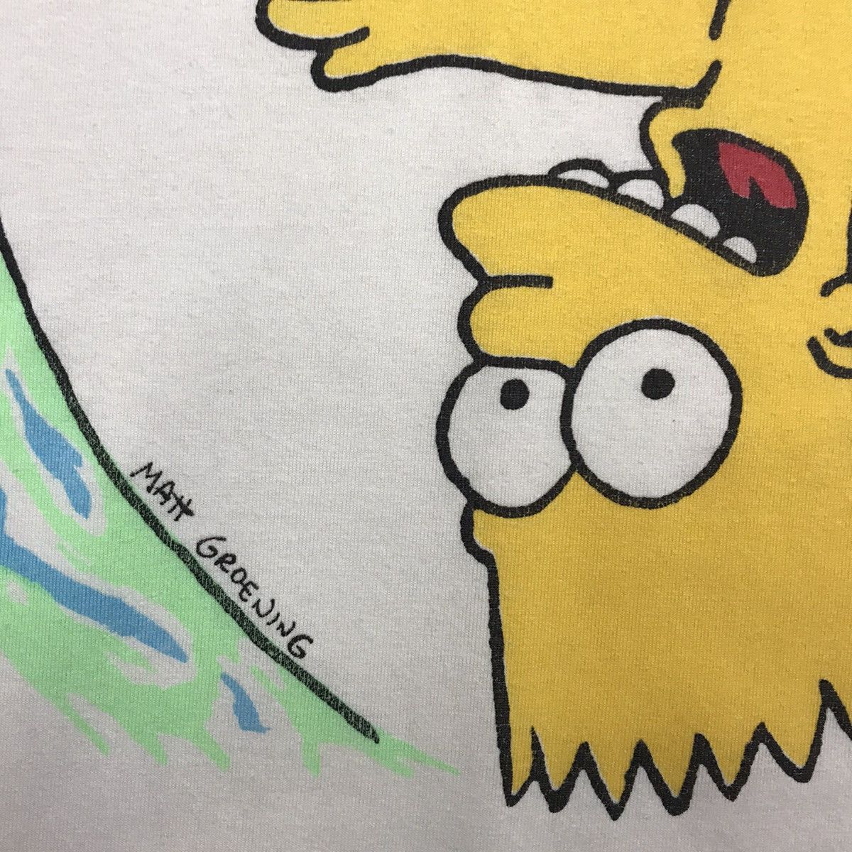 Cartoon Network × The Simpsons × Vintage Rare!! Vintage The Simpsons Bart Surfing Tee Size US XL / EU 56 / 4 - 4 Thumbnail