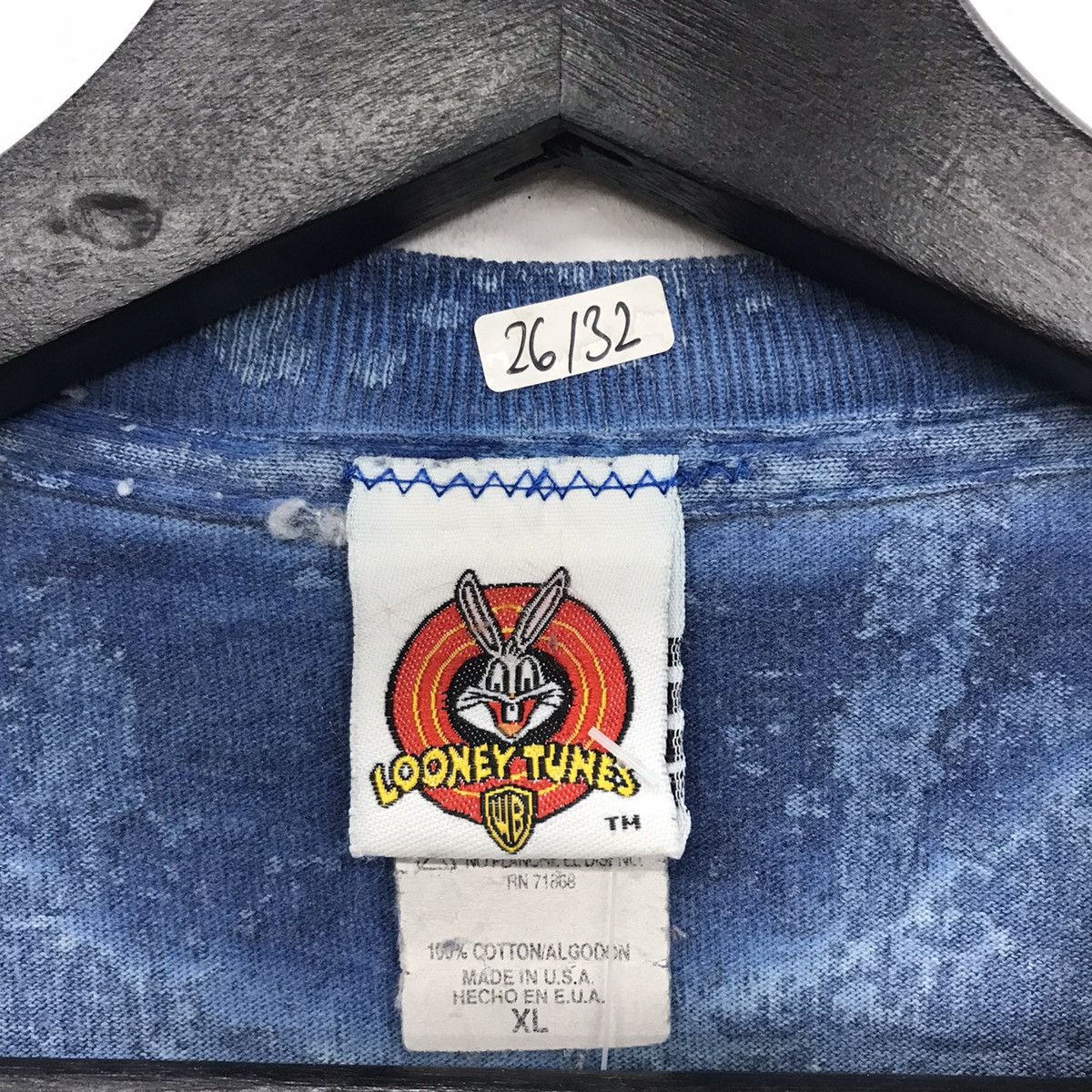 Cartoon Network × Vintage × Warner Bros Rare!! Vintage Looney Tunes Twetty Tye Dye Tee Size US XL / EU 56 / 4 - 13 Thumbnail