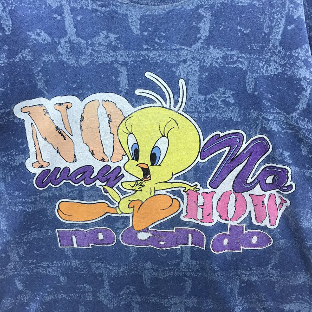 Cartoon Network × Vintage × Warner Bros Rare!! Vintage Looney Tunes Twetty Tye Dye Tee Size US XL / EU 56 / 4 - 4 Thumbnail