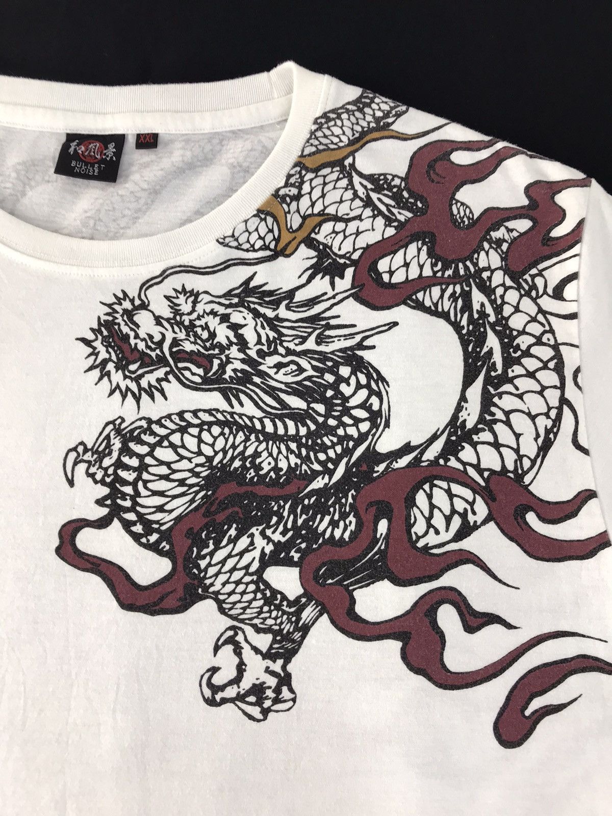 Japanese Brand Japanese Brand Bullet Noise Printed Dragon Long Sleeve Tee Size US XL / EU 56 / 4 - 4 Thumbnail