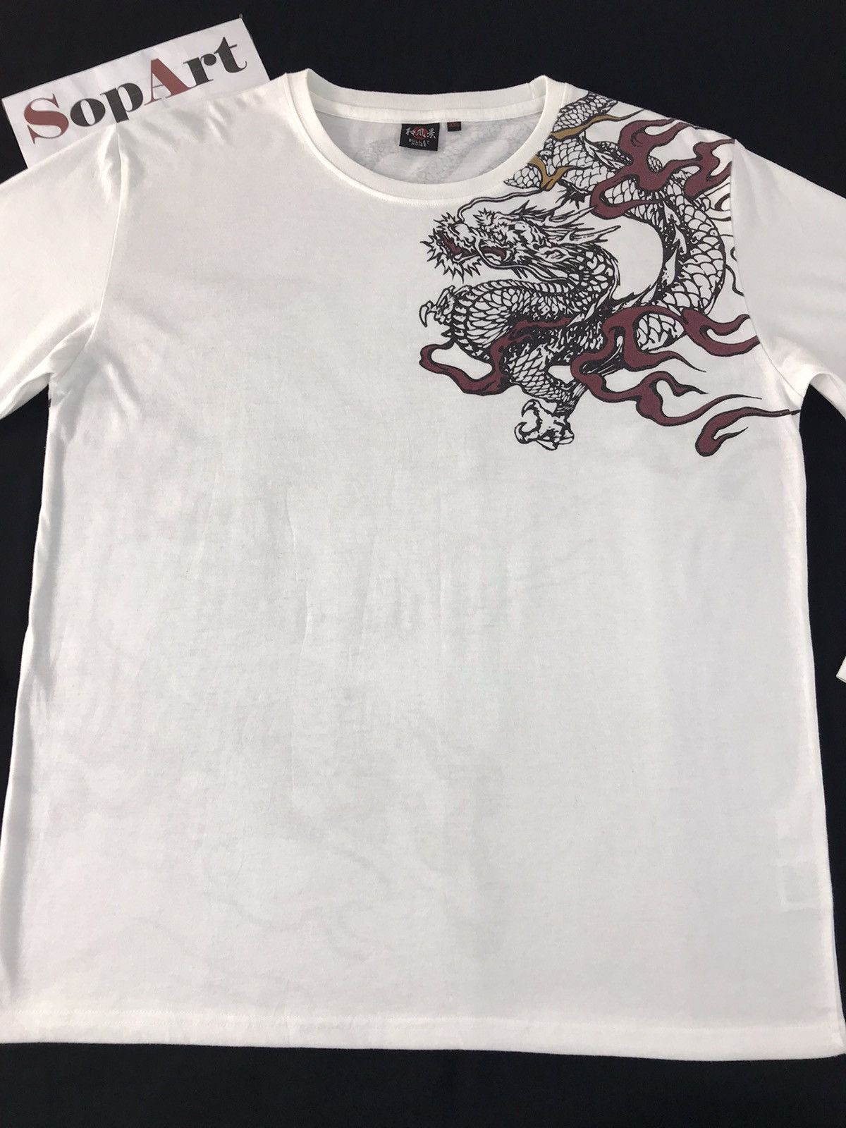 Japanese Brand Japanese Brand Bullet Noise Printed Dragon Long Sleeve Tee Size US XL / EU 56 / 4 - 3 Thumbnail