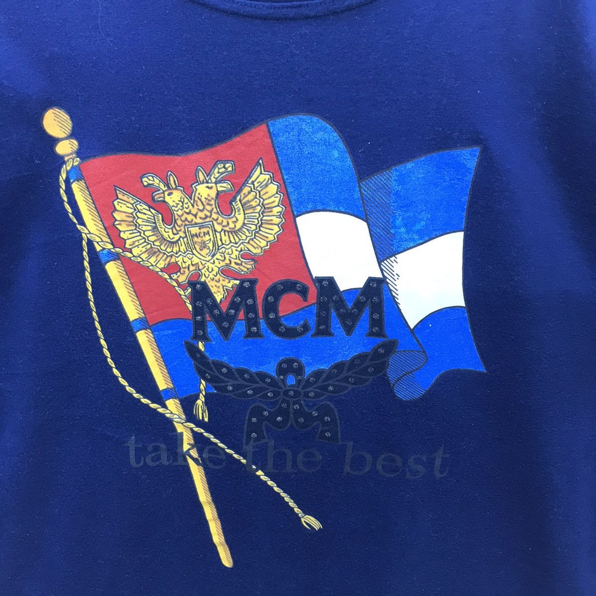 Designer × MCM × Vintage *Rare!! Vintage MCM "Take The Best" Words Tee Size US S / EU 44-46 / 1 - 4 Thumbnail