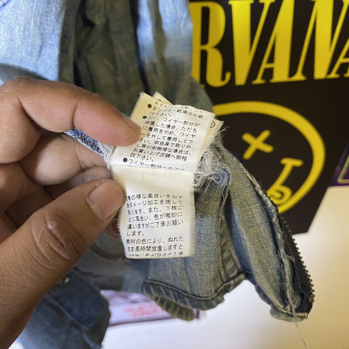 PPFM Vintage PPFM Snap Button Zipped Distressed Denim Shirt Size US M / EU 48-50 / 2 - 15 Thumbnail