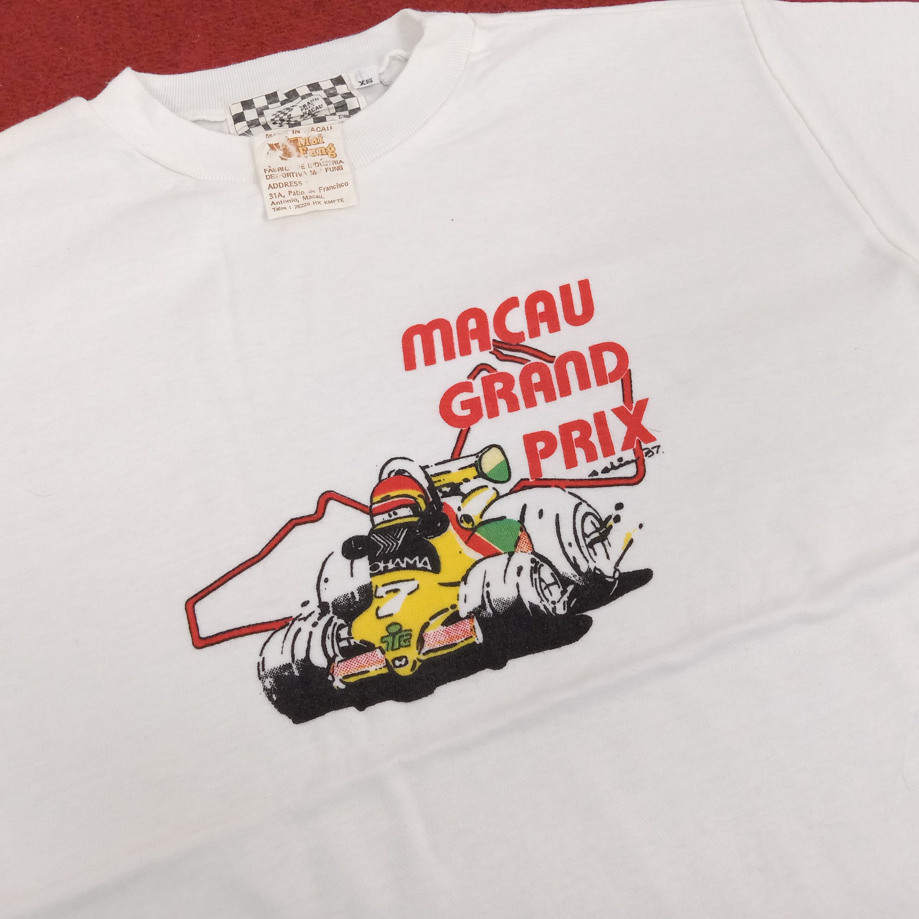 Japanese Brand × Vintage Formula One Macau Grand Prix Yokohama Racing Style Tshirt Size US S / EU 44-46 / 1 - 2 Thumbnail