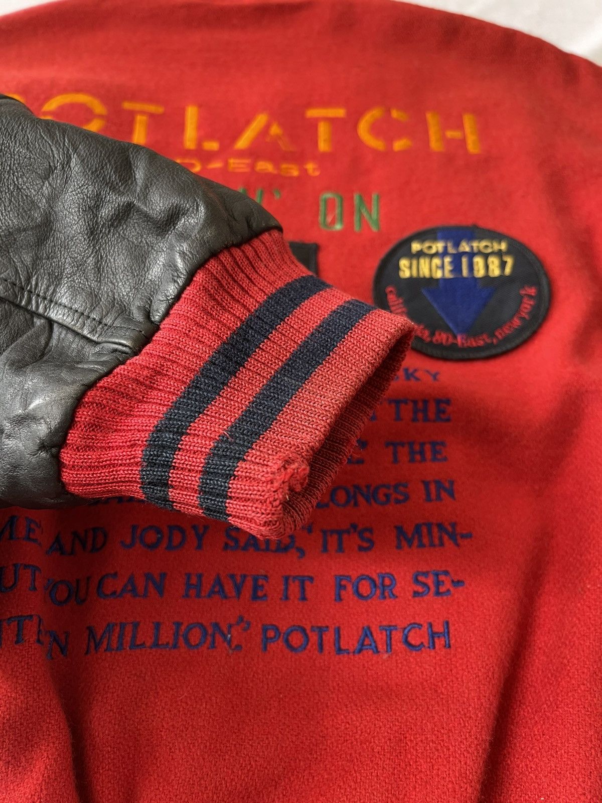 Japanese Brand POTLATCH 80 EAST WOOL VARSITY JACKET Size US M / EU 48-50 / 2 - 17 Thumbnail