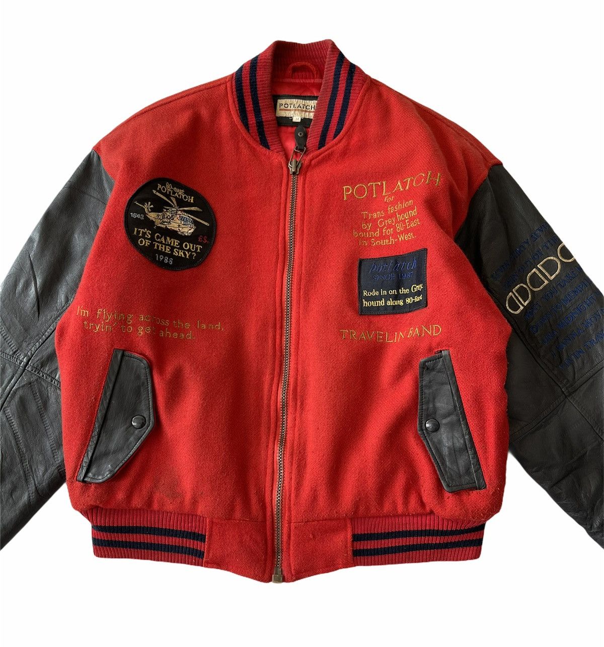 Japanese Brand POTLATCH 80 EAST WOOL VARSITY JACKET Size US M / EU 48-50 / 2 - 5 Thumbnail