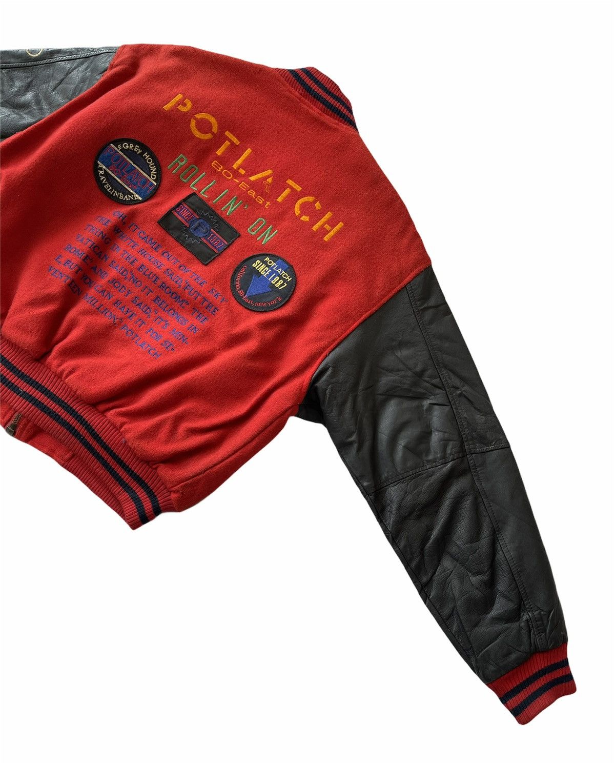 Japanese Brand POTLATCH 80 EAST WOOL VARSITY JACKET Size US M / EU 48-50 / 2 - 7 Thumbnail
