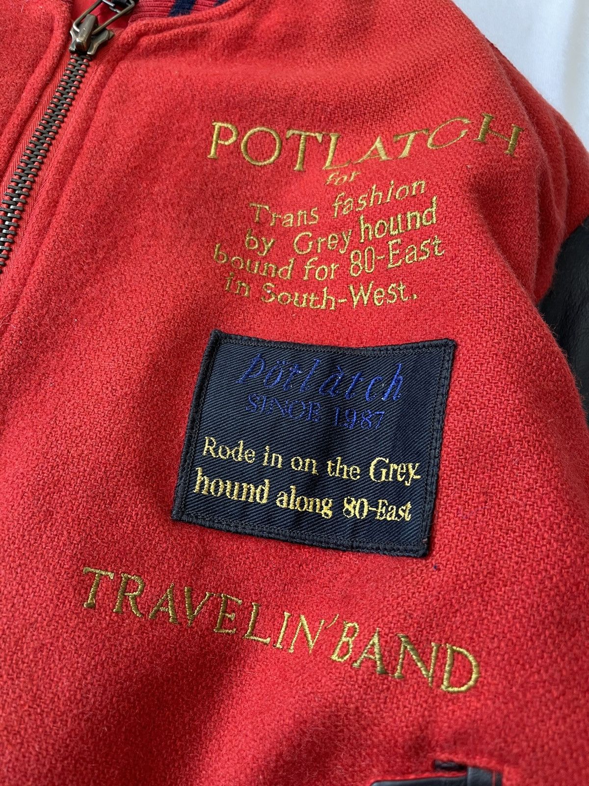 Japanese Brand POTLATCH 80 EAST WOOL VARSITY JACKET Size US M / EU 48-50 / 2 - 11 Thumbnail