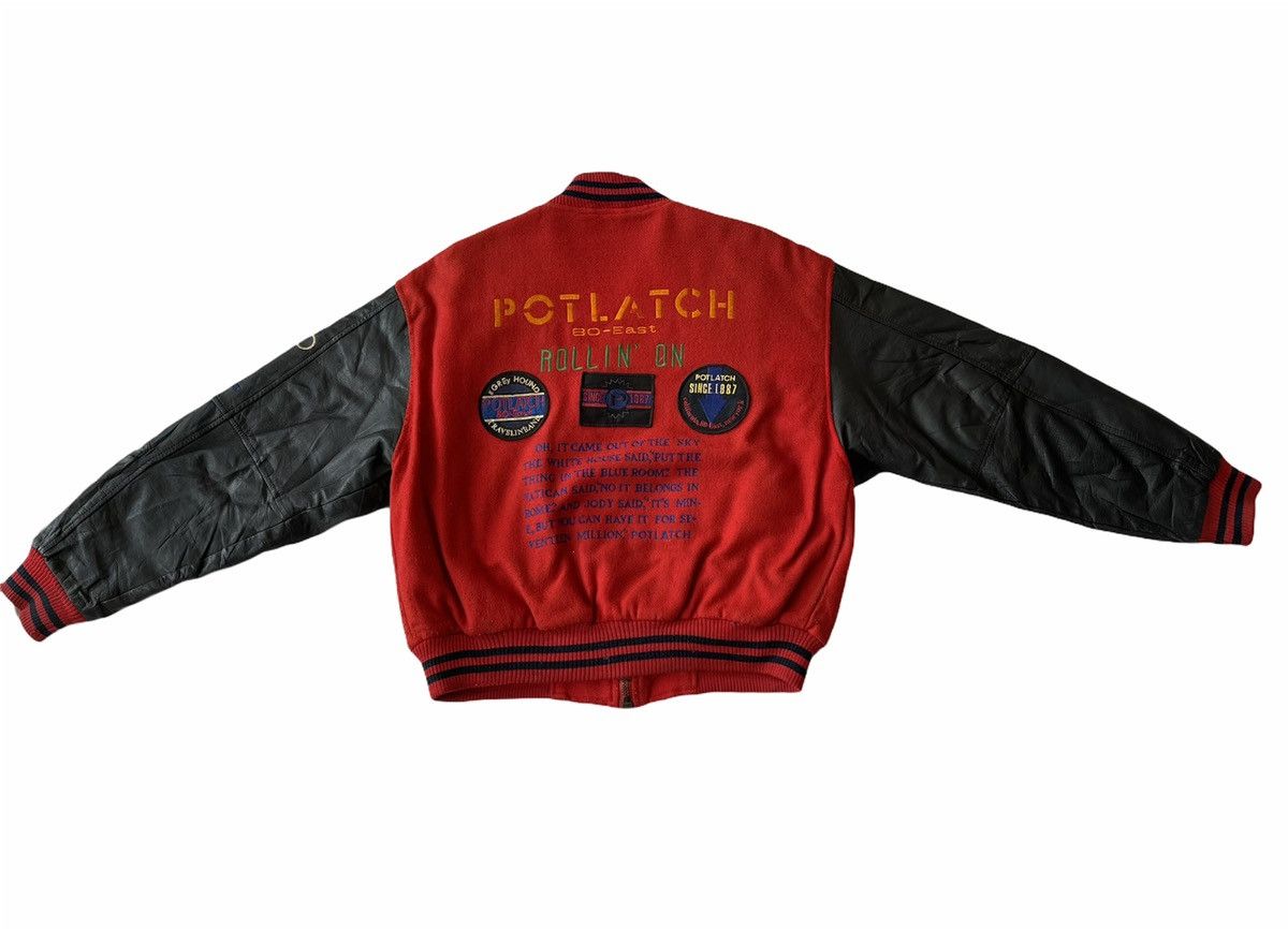 Japanese Brand POTLATCH 80 EAST WOOL VARSITY JACKET Size US M / EU 48-50 / 2 - 3 Thumbnail