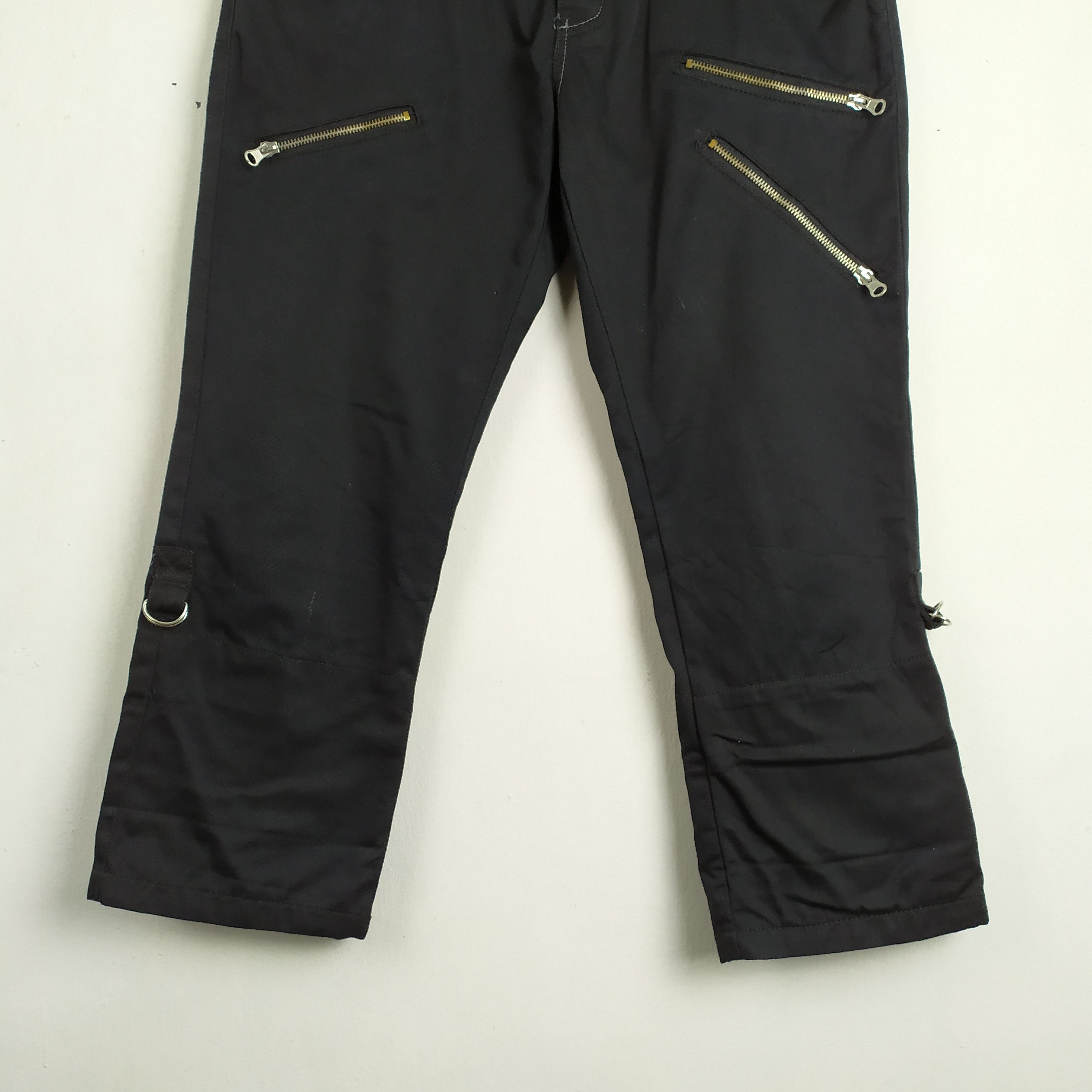 Japanese Brand NYLAUS DOUBLE WAIST MULTIPOCKET CARGO PANTS Size US 30 / EU 46 - 4 Thumbnail