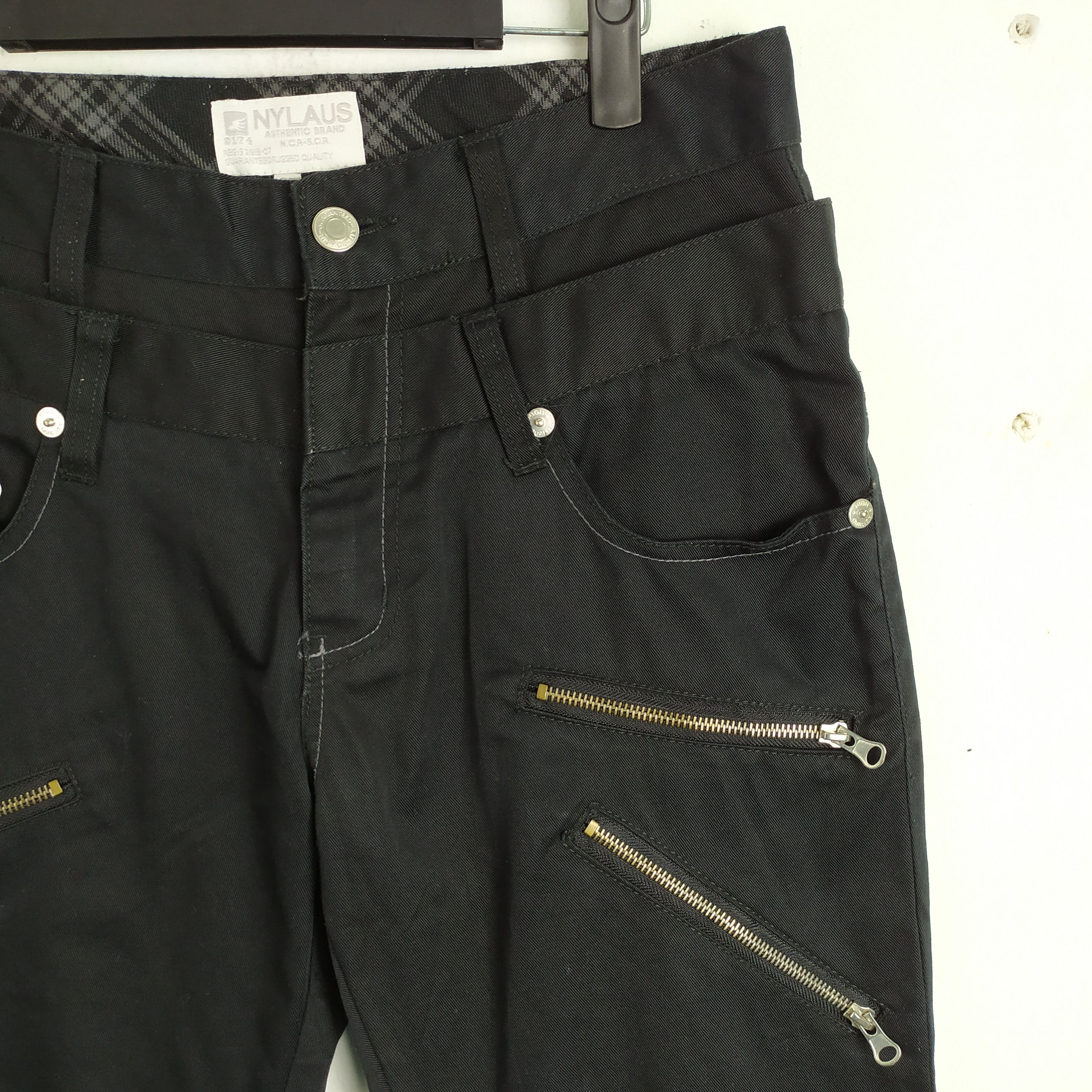 Japanese Brand NYLAUS DOUBLE WAIST MULTIPOCKET CARGO PANTS Size US 30 / EU 46 - 7 Thumbnail