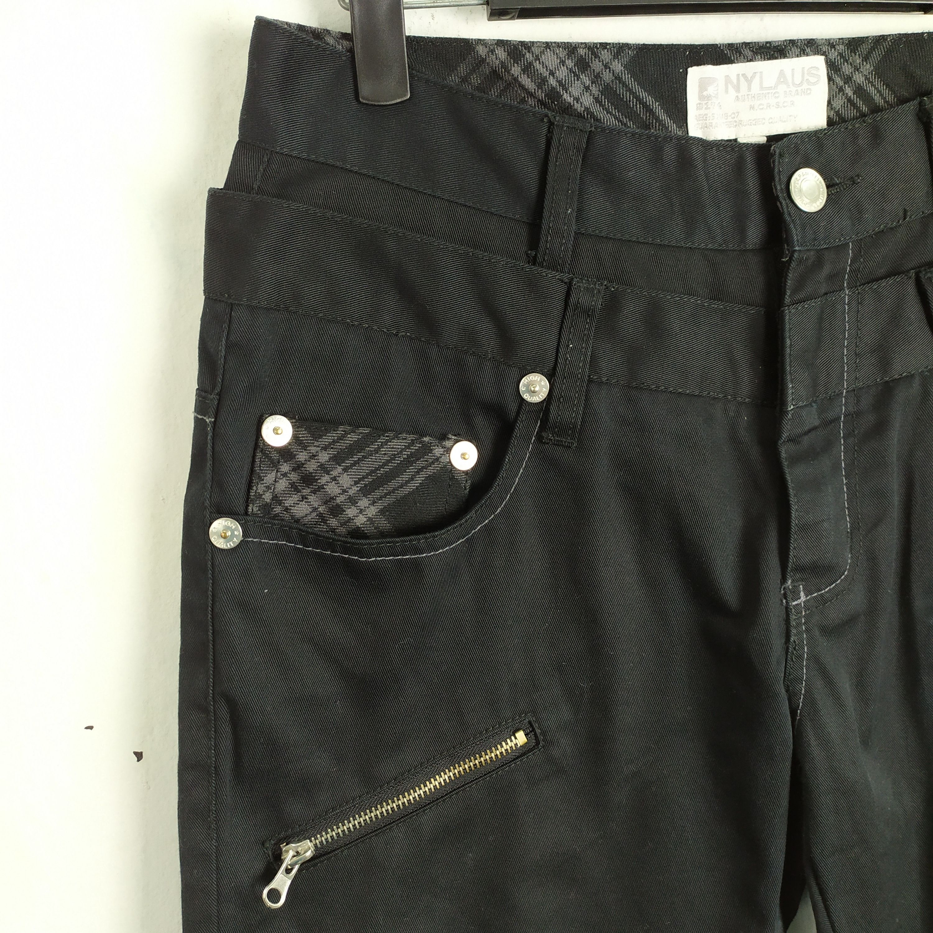 Japanese Brand NYLAUS DOUBLE WAIST MULTIPOCKET CARGO PANTS Size US 30 / EU 46 - 6 Thumbnail