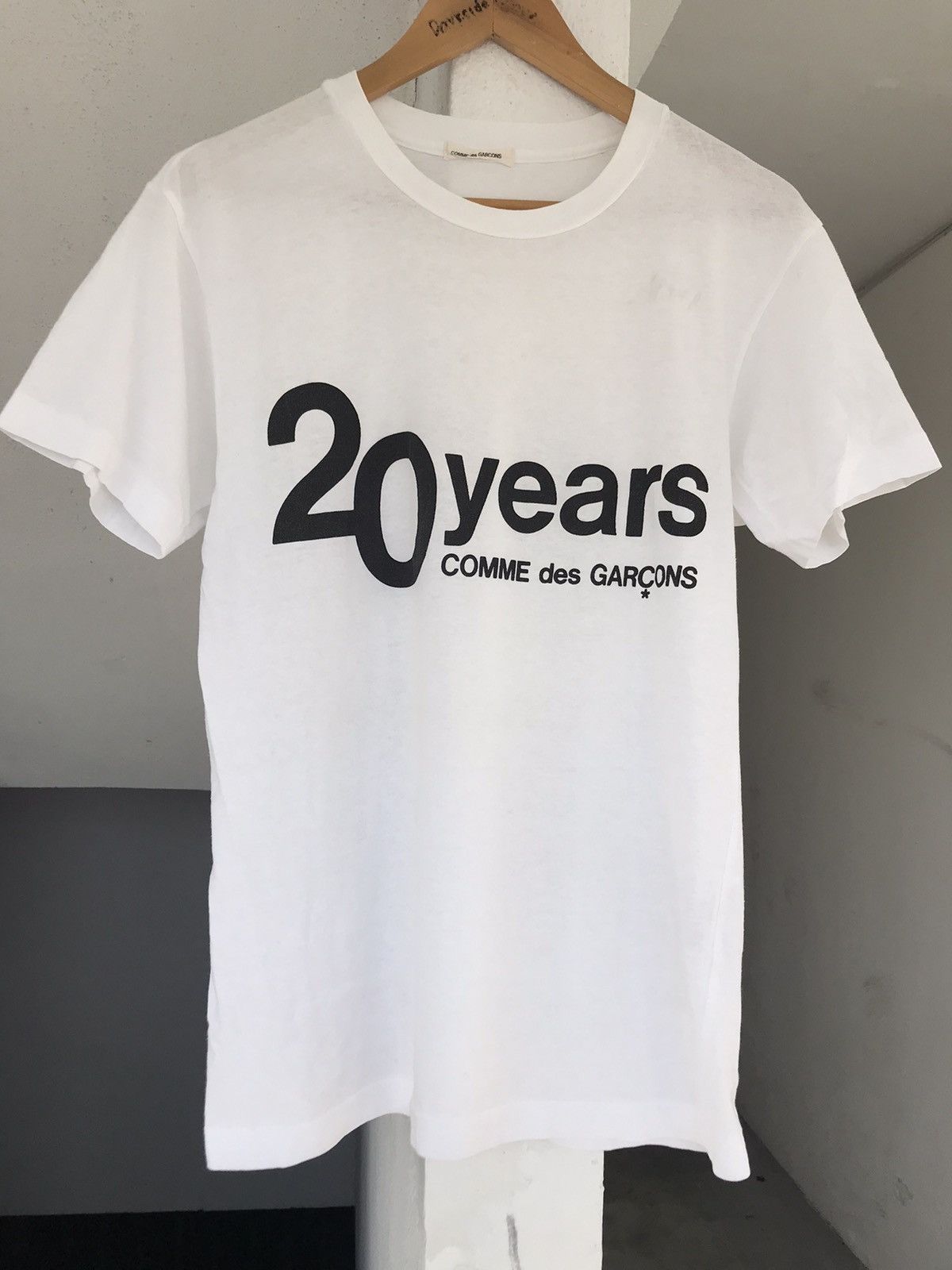 Comme des Garcons × Comme des Garcons Homme × Comme des Garcons Homme Plus Rare 1992 COMME DES GARÇONS 20Years Anniversary Tee Size US M / EU 48-50 / 2 - 5 Thumbnail