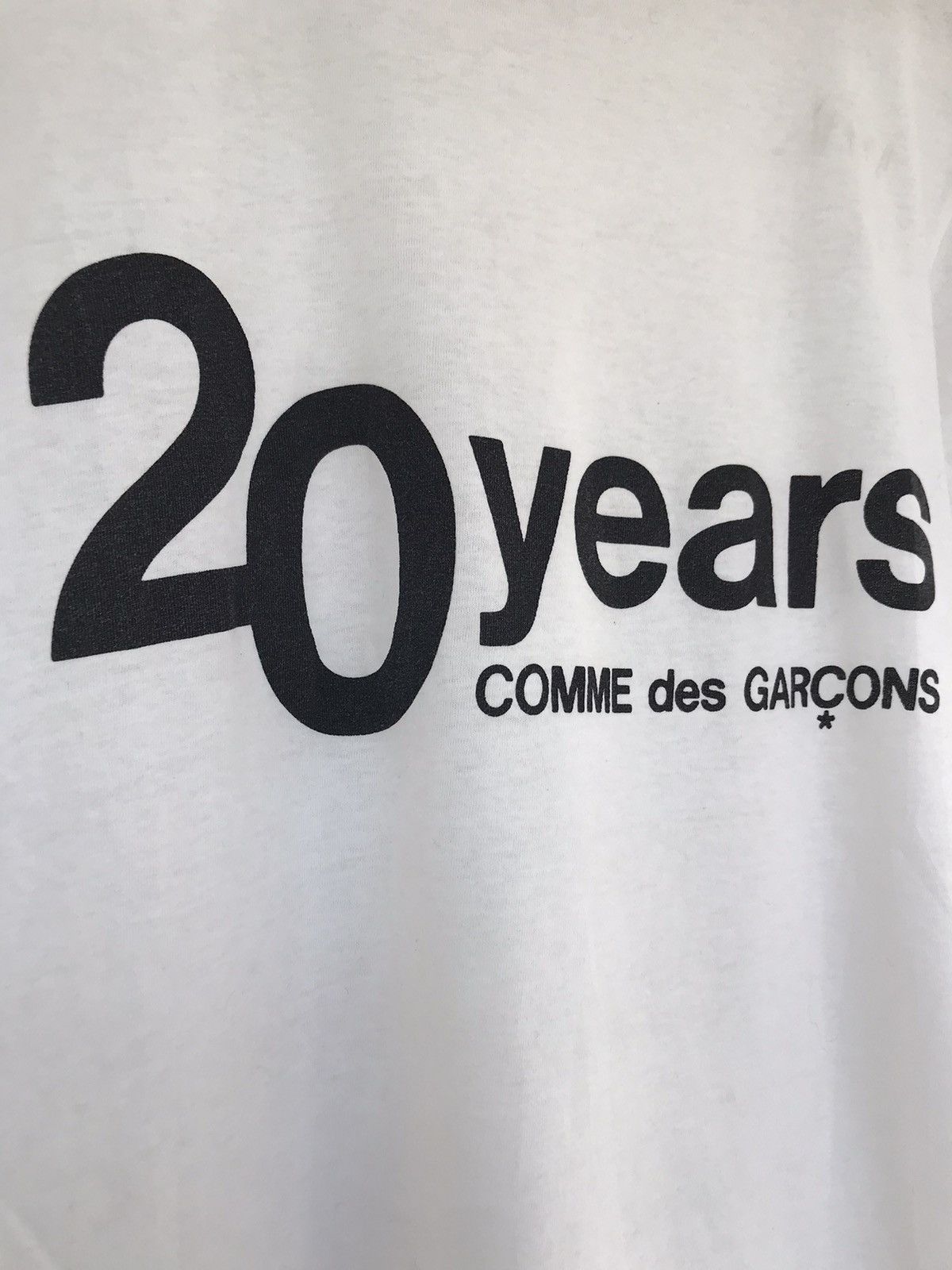 Comme des Garcons × Comme des Garcons Homme × Comme des Garcons Homme Plus Rare 1992 COMME DES GARÇONS 20Years Anniversary Tee Size US M / EU 48-50 / 2 - 6 Thumbnail