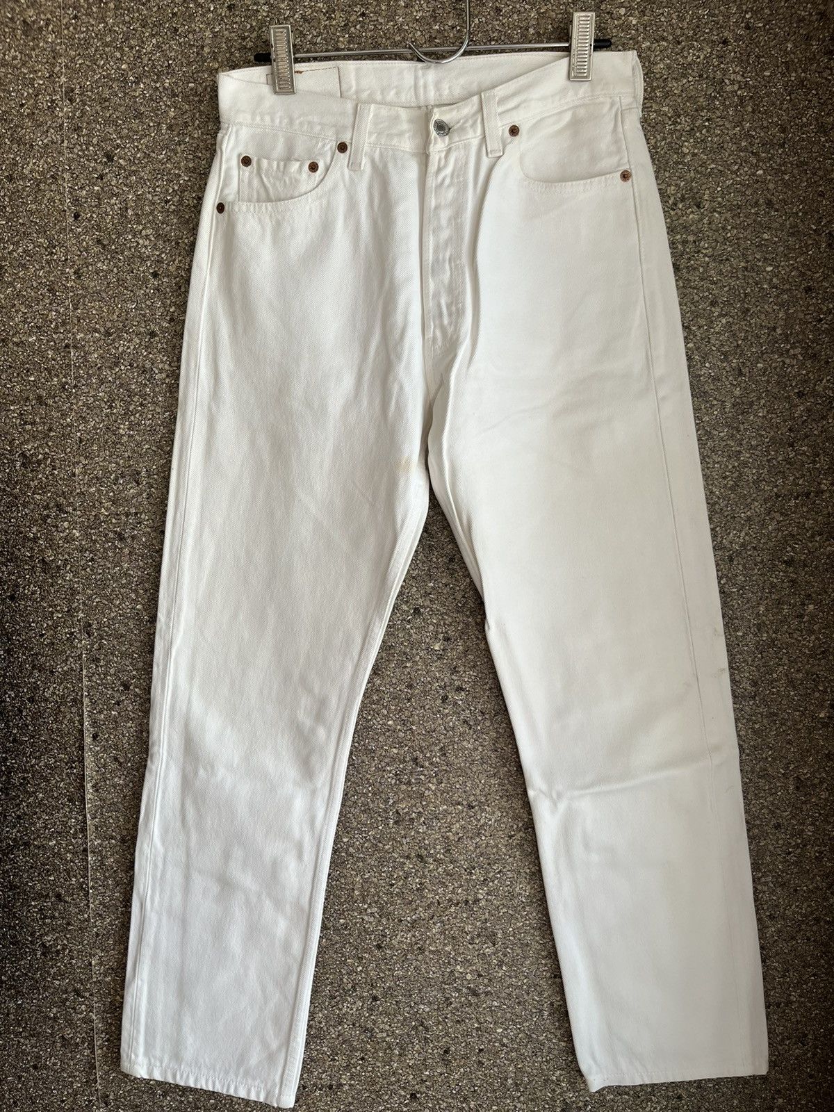 image of Distressed Denim x Levis Ft51 in White, Men's (Size 30)