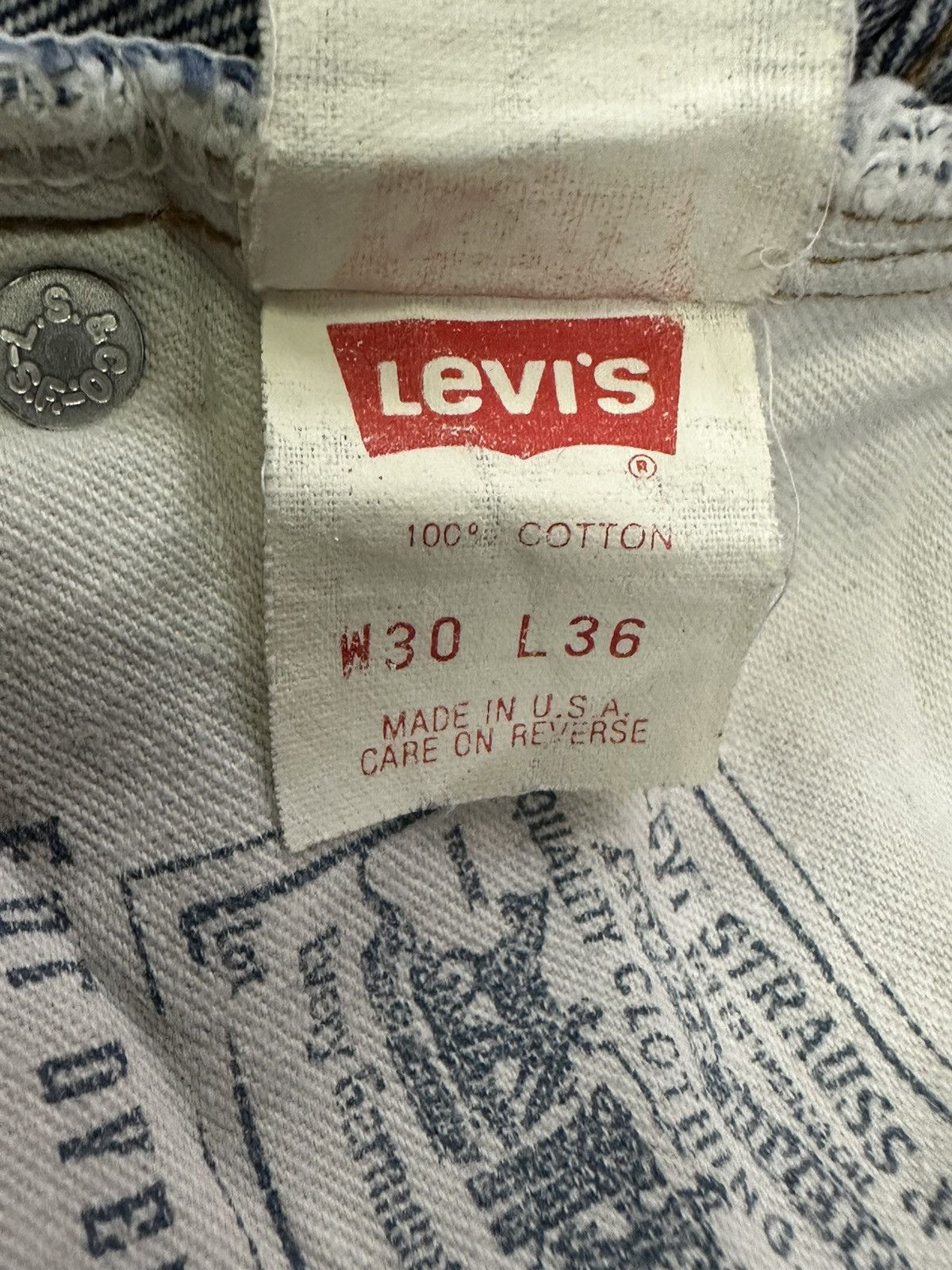 Levi's Vintage Clothing VINTAGE LEVIS 501 BIG E 110 YEARS ANNIVERSARY USA SELVEDGE Size US 29 - 10 Thumbnail