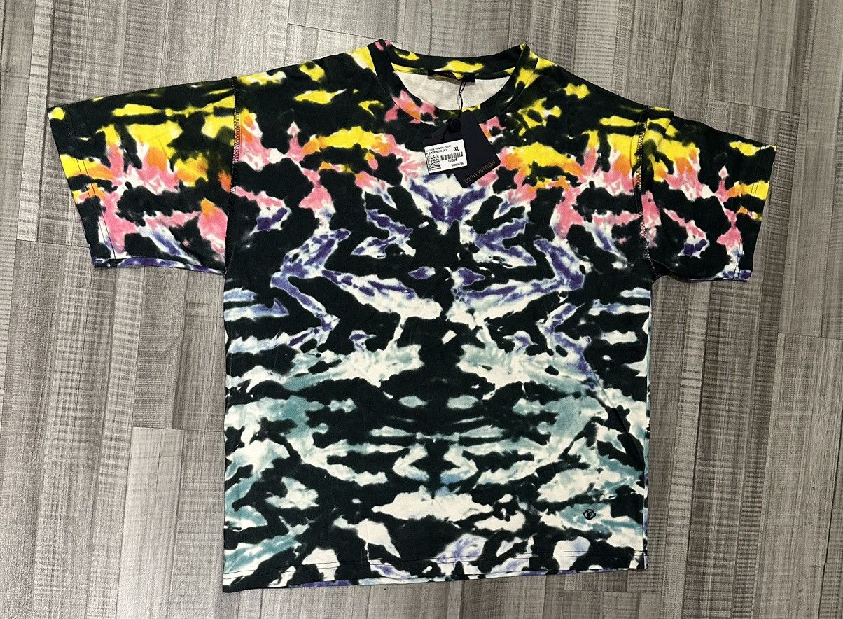 Louis Vuitton 2019 Tie-Dye Inside Out 'Plain Rainbow' T-Shirt