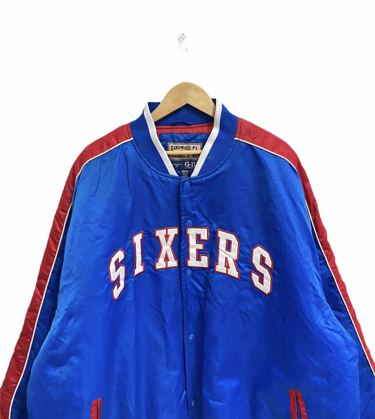 NBA × Vintage PHILADELPHIA 76ERS SIXERS NBA BASKETBALL TEAM JACKET Size US XXL / EU 58 / 5 - 6 Thumbnail