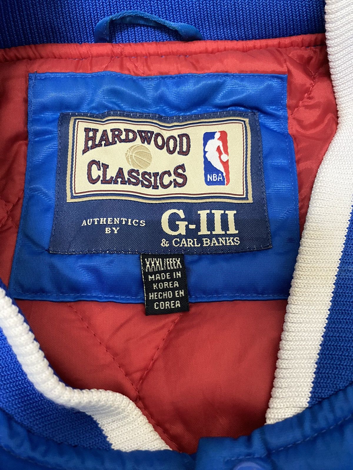 NBA × Vintage PHILADELPHIA 76ERS SIXERS NBA BASKETBALL TEAM JACKET Size US XXL / EU 58 / 5 - 5 Thumbnail