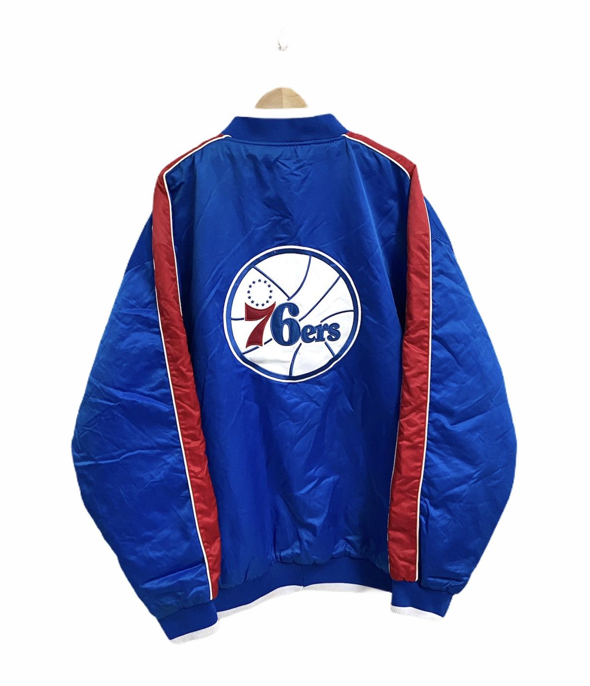 NBA × Vintage PHILADELPHIA 76ERS SIXERS NBA BASKETBALL TEAM JACKET Size US XXL / EU 58 / 5 - 4 Thumbnail