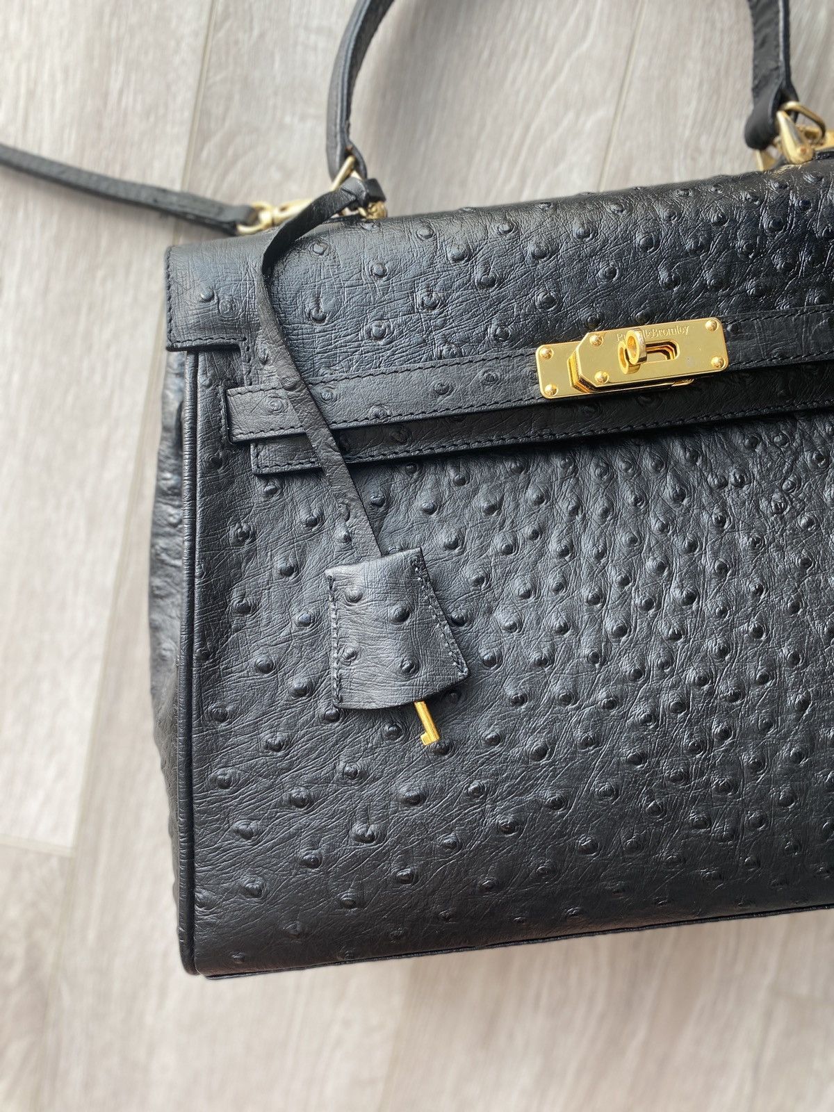Russell & Bromley × Vintage Russell & Bromley Ostrich Leather Bag Like Hermes Kelly Size ONE SIZE - 6 Thumbnail