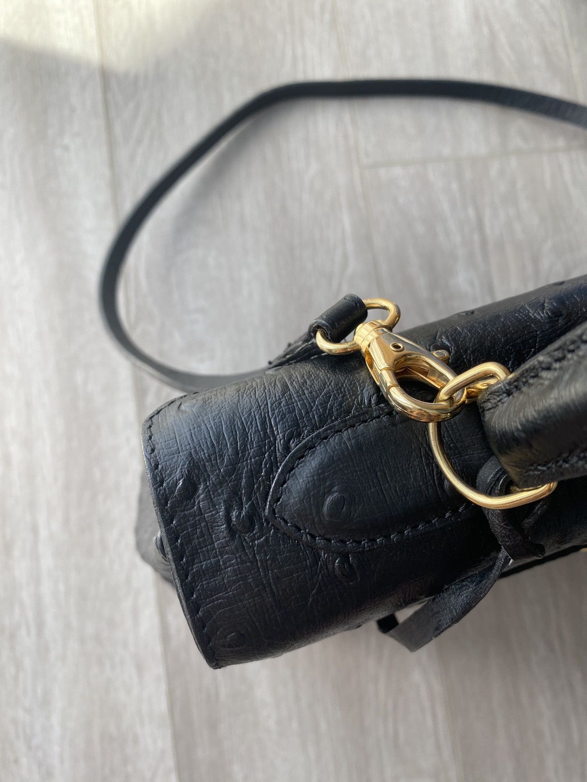 Russell & Bromley × Vintage Russell & Bromley Ostrich Leather Bag Like Hermes Kelly Size ONE SIZE - 5 Thumbnail
