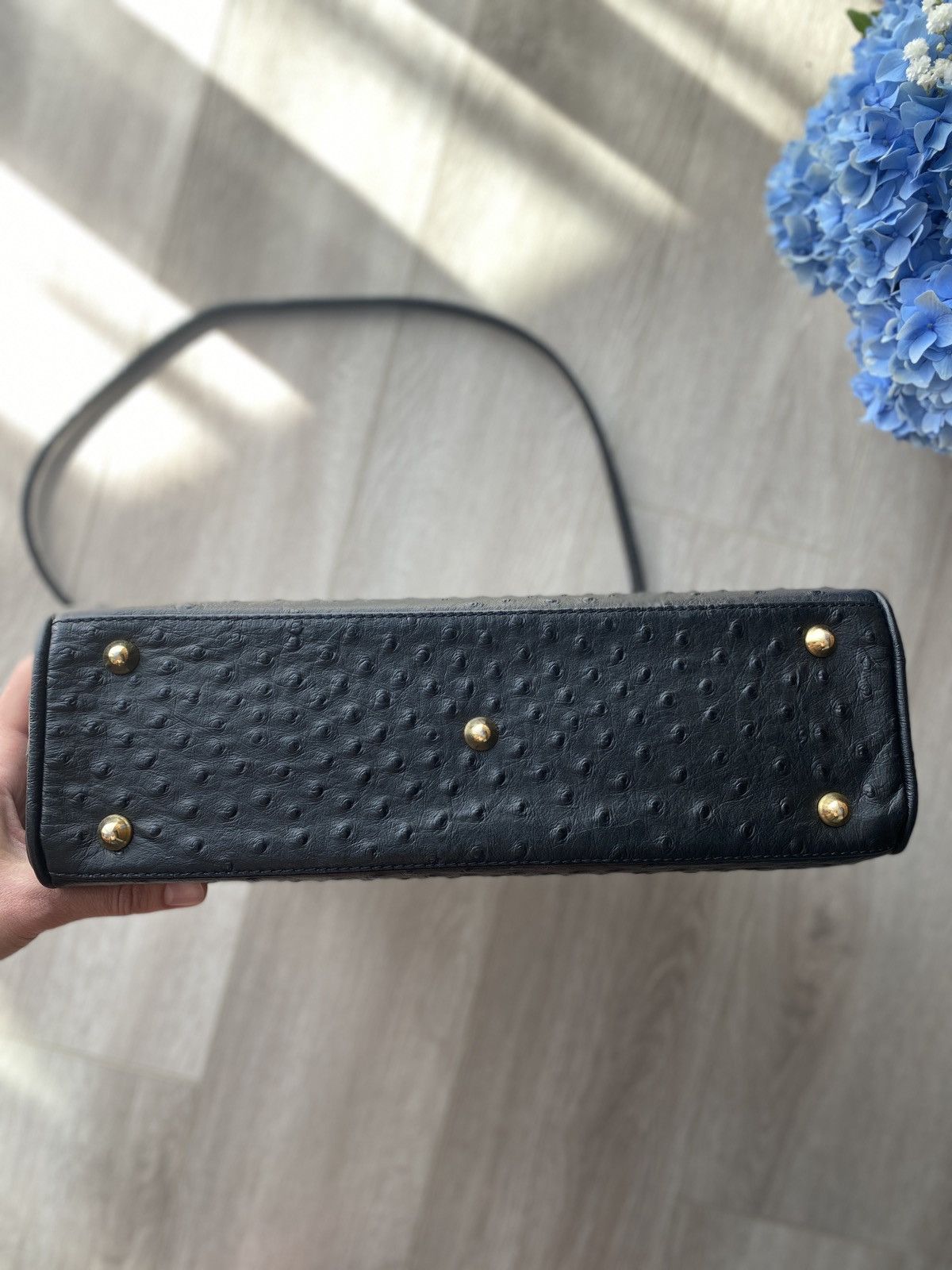 Russell & Bromley × Vintage Russell & Bromley Ostrich Leather Bag Like Hermes Kelly Size ONE SIZE - 16 Thumbnail