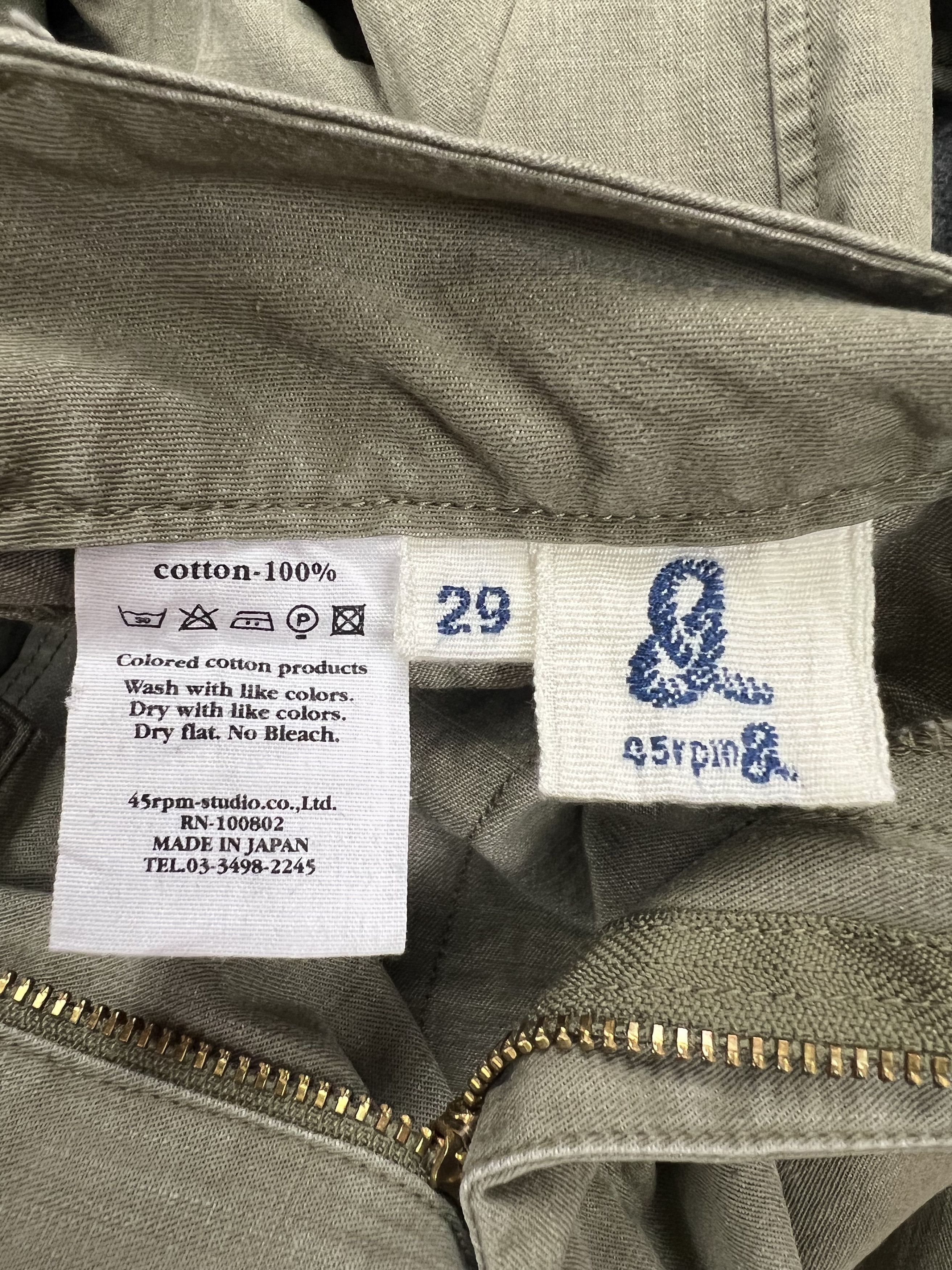 45rpm × Japanese Brand 45RPM Cargo Pants Size US 30 / EU 46 - 10 Thumbnail