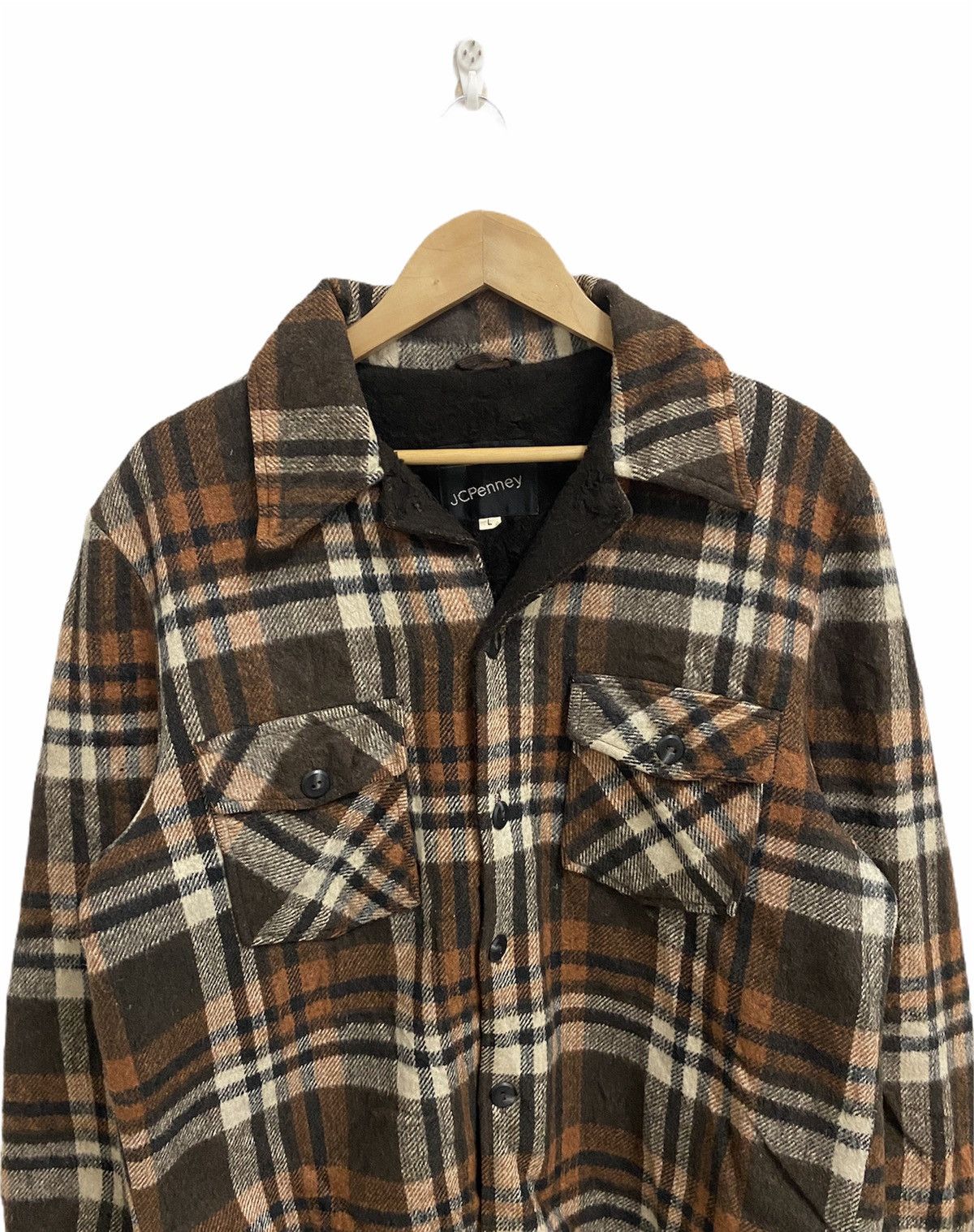 JCPenney × Vintage VINTAGE JC PENNEY CASUALWEAR BUTTON DOWN WOOL JACKET Size US L / EU 52-54 / 3 - 5 Thumbnail