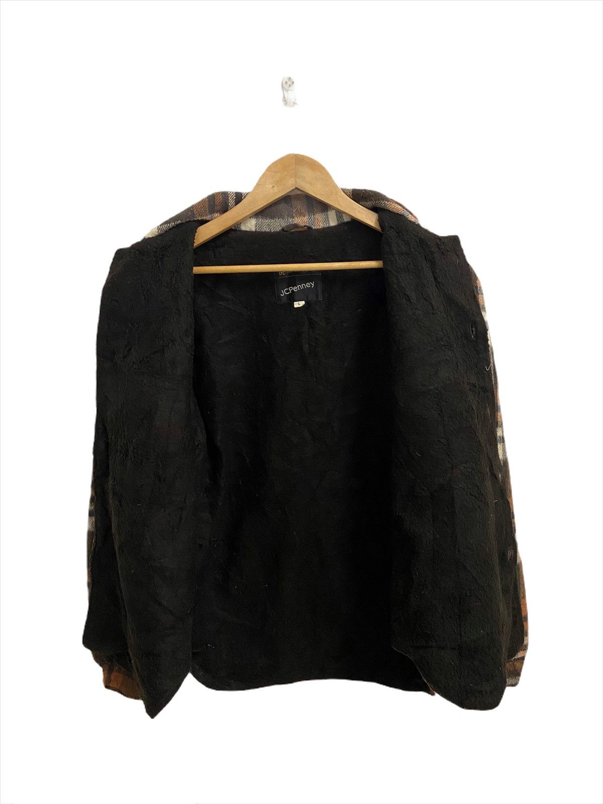 JCPenney × Vintage VINTAGE JC PENNEY CASUALWEAR BUTTON DOWN WOOL JACKET Size US L / EU 52-54 / 3 - 3 Thumbnail