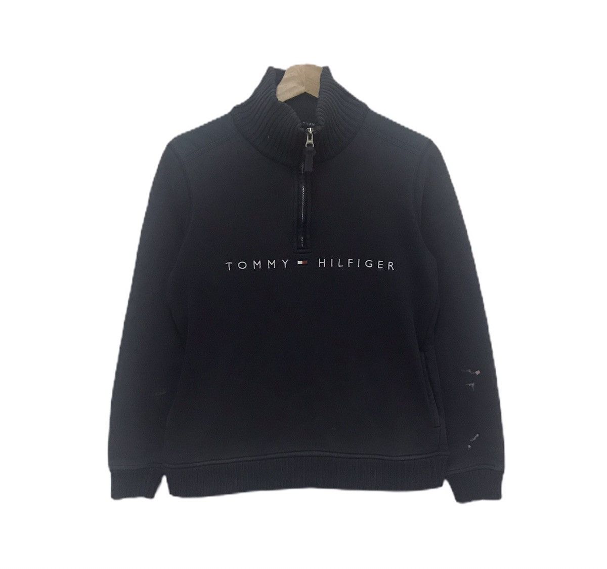 Designer × Japanese Brand × Tommy Hilfiger Tommy Hilfiger Half Zip Pullover Sweatshirt Size US S / EU 44-46 / 1 - 1 Thumbnail