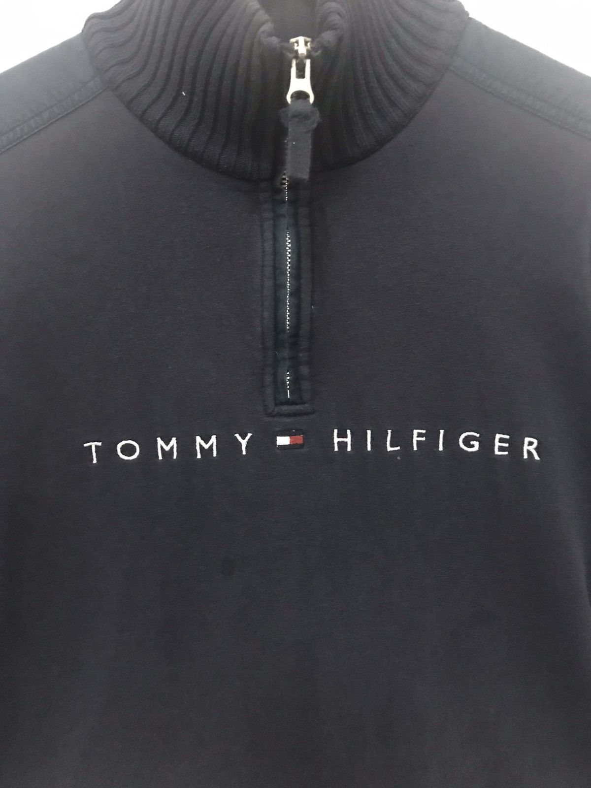 Designer × Japanese Brand × Tommy Hilfiger Tommy Hilfiger Half Zip Pullover Sweatshirt Size US S / EU 44-46 / 1 - 2 Thumbnail