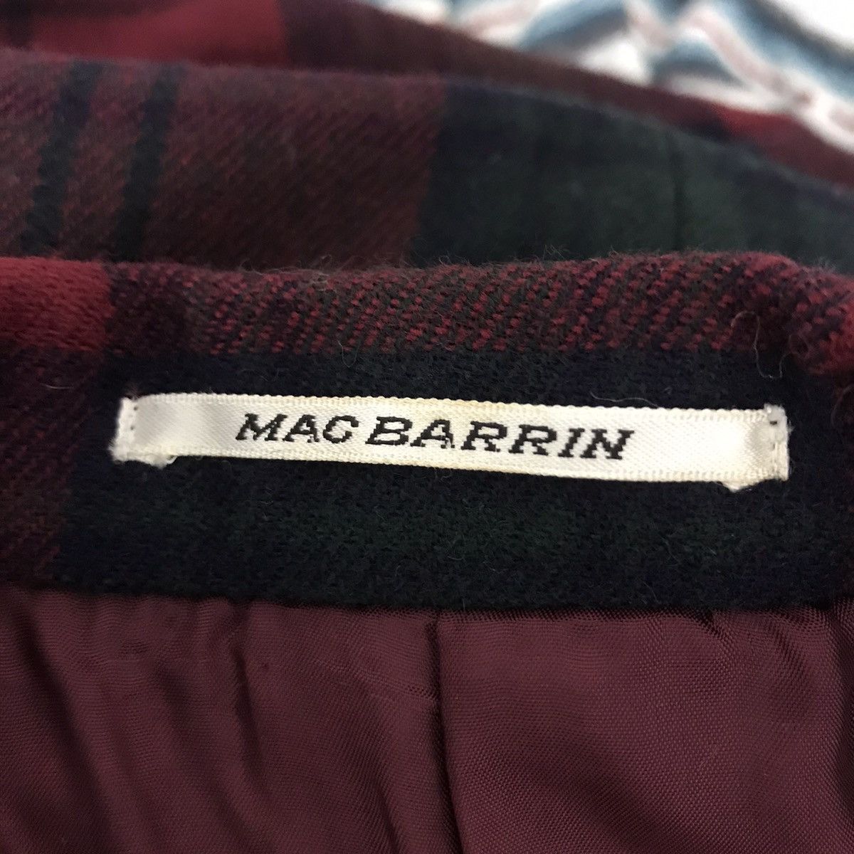 Vintage MAC BARRIN Check Tartan Red Blazer Coat Size US XS / EU 42 / 0 - 4 Thumbnail