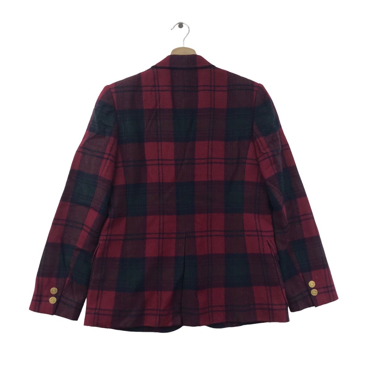 Vintage MAC BARRIN Check Tartan Red Blazer Coat Size US XS / EU 42 / 0 - 7 Thumbnail