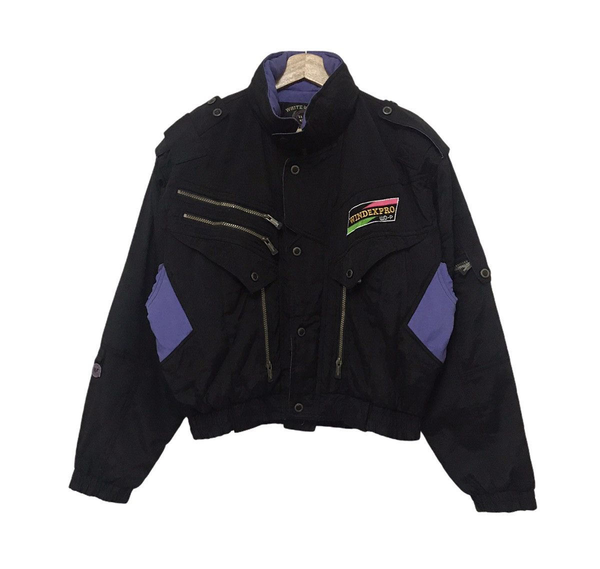 image of Vintage 90's Windex Pro Snow Racer Ski Jacket in Purple/Black, Men's (Size Large)