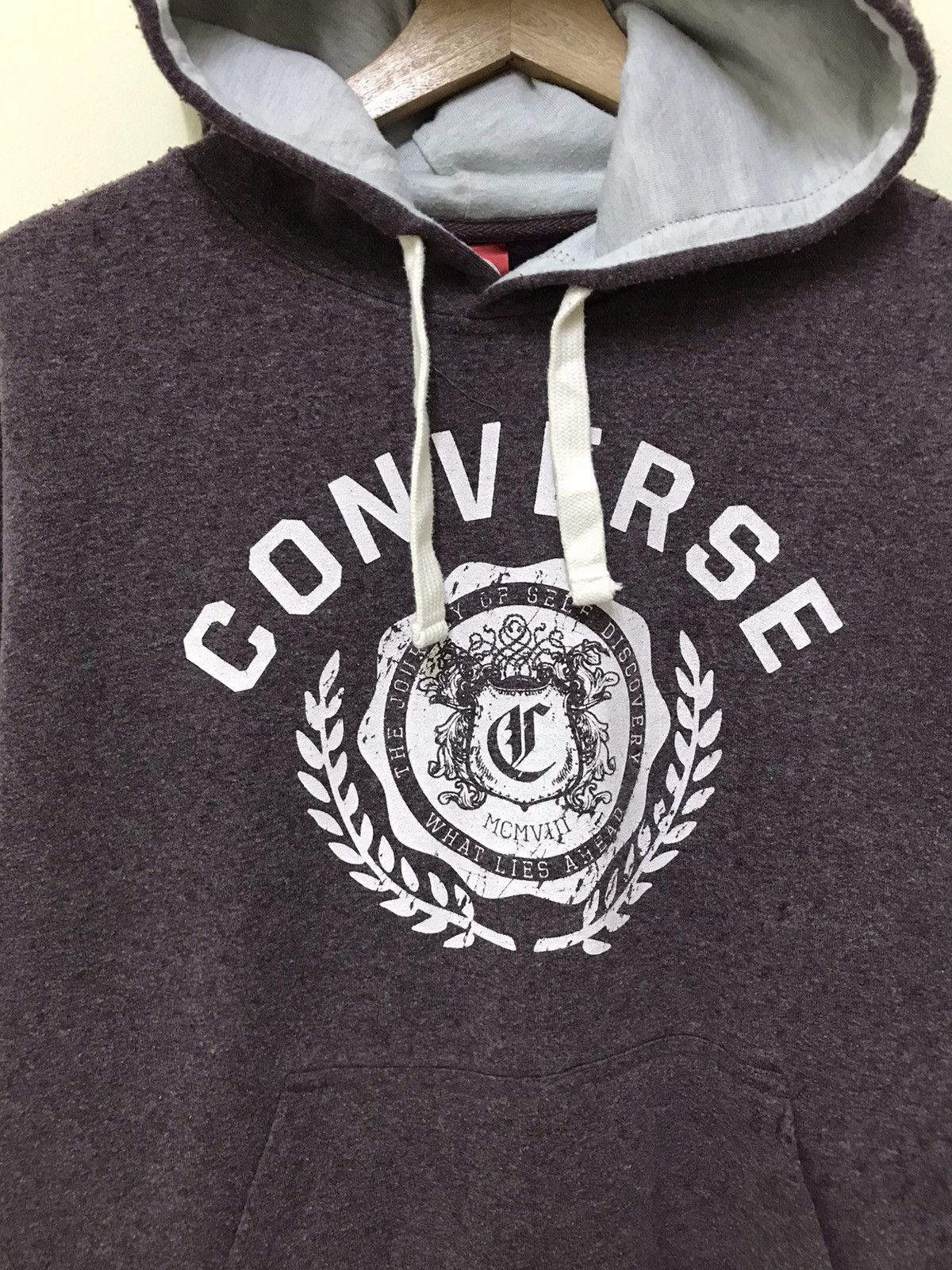 Converse Vintage Converse Skate Board Hoodi Sweatshirt Big Logo Size US L / EU 52-54 / 3 - 3 Thumbnail