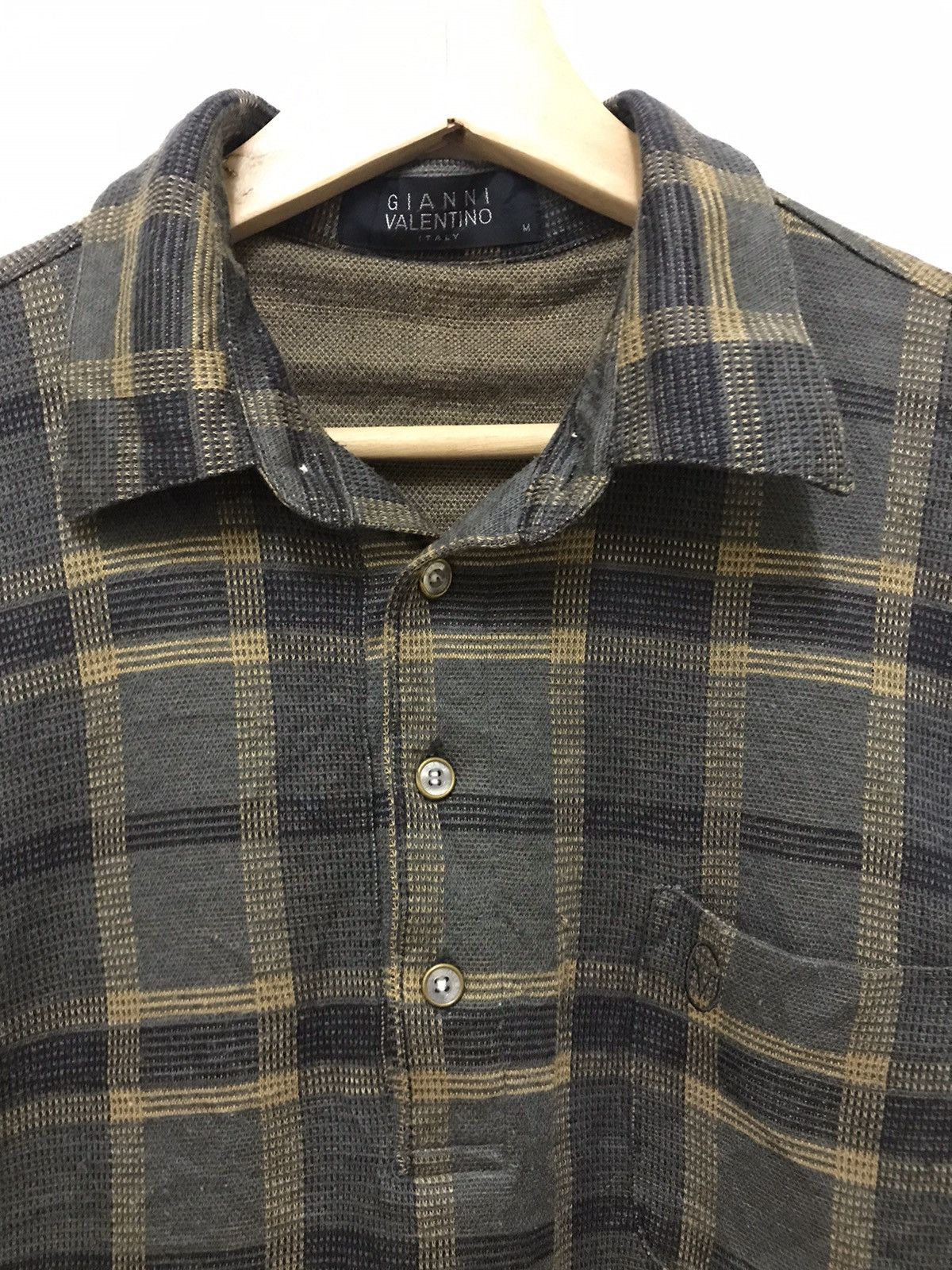 Valentino × Vintage Vintage Gianni Valentino T Shirt Long Sleeve Size US M / EU 48-50 / 2 - 2 Thumbnail
