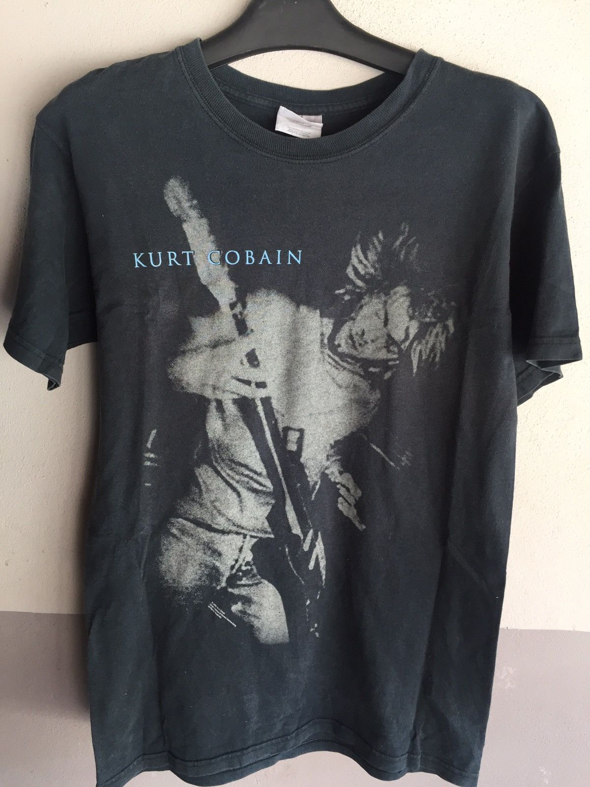 image of Vintage Kurt Cobain Nirvana Early 00S in Black, Men's (Size Small)