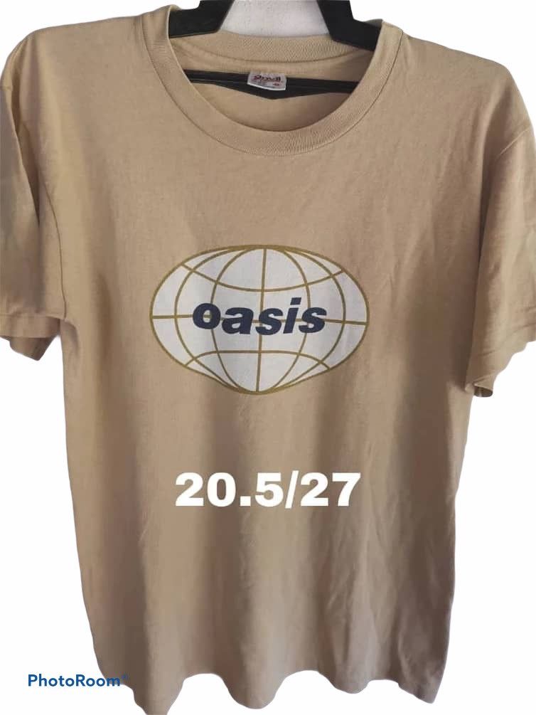 image of Vintage Oasis Anvil Single Stich in Brown, Men's (Size Medium)