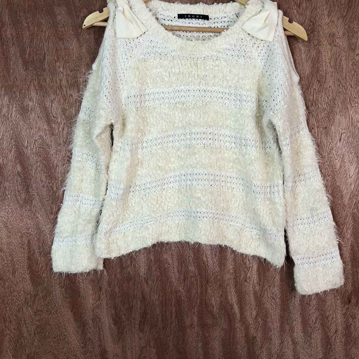 Japanese Brand × Other Ingni Shag Shaggy Fur Mohair Knitwear #6656 Size M / US 6-8 / IT 42-44 - 3 Thumbnail