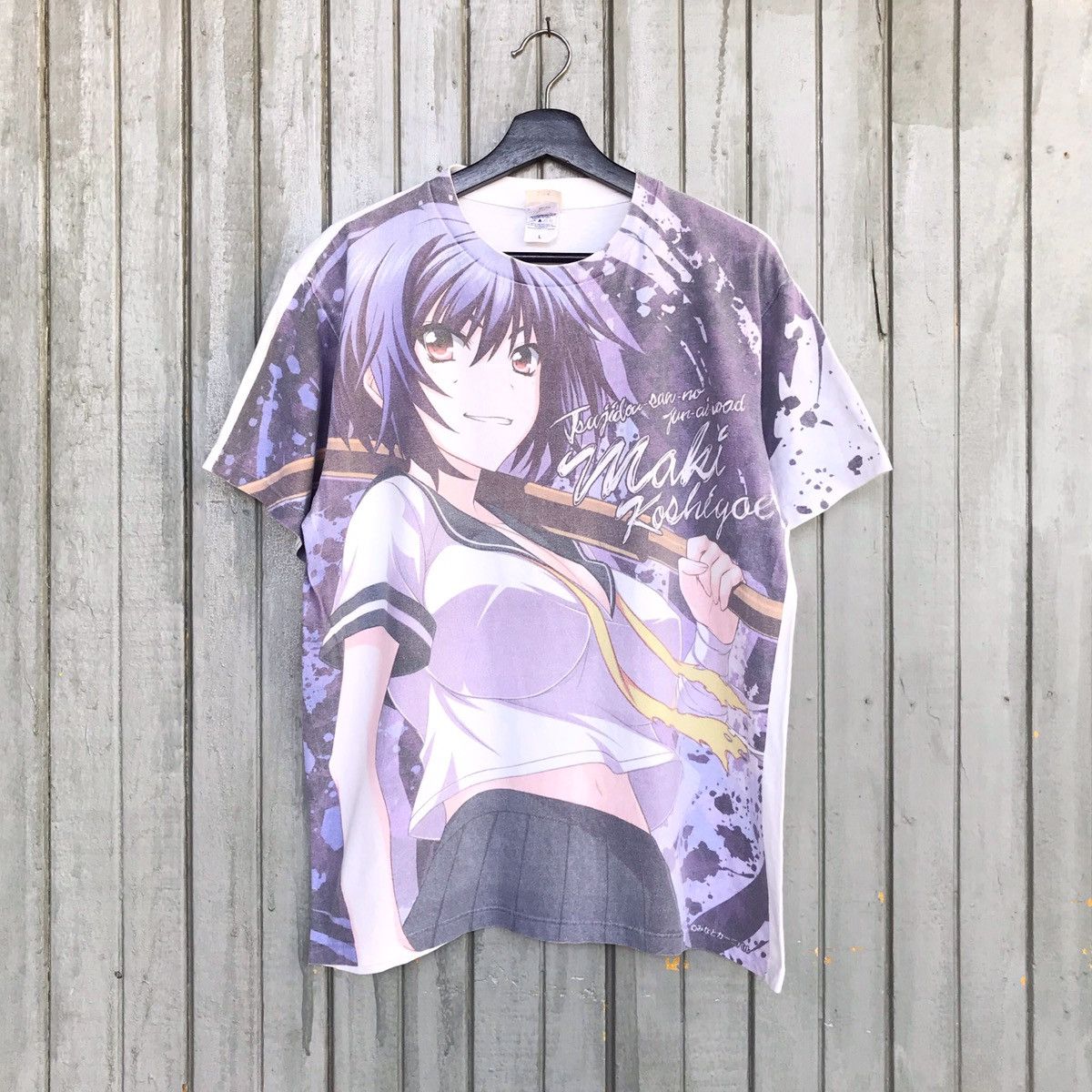 Anime × Cartoon Network × Japanese Brand *🔥 KOSHIGOE MAKI TSUJIDOU SAN ANIMA T SHIRT OVER PRINT Size US L / EU 52-54 / 3 - 1 Thumbnail