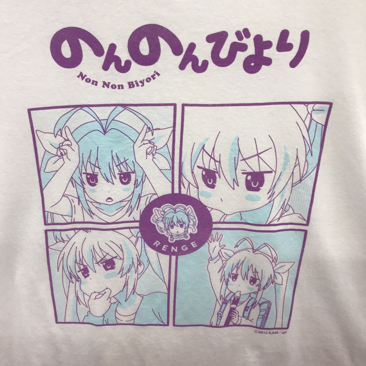Anime × Cartoon Network Rare!! Non Non Biyori Tee Renge Miyauchi Graphic Size US L / EU 52-54 / 3 - 4 Thumbnail