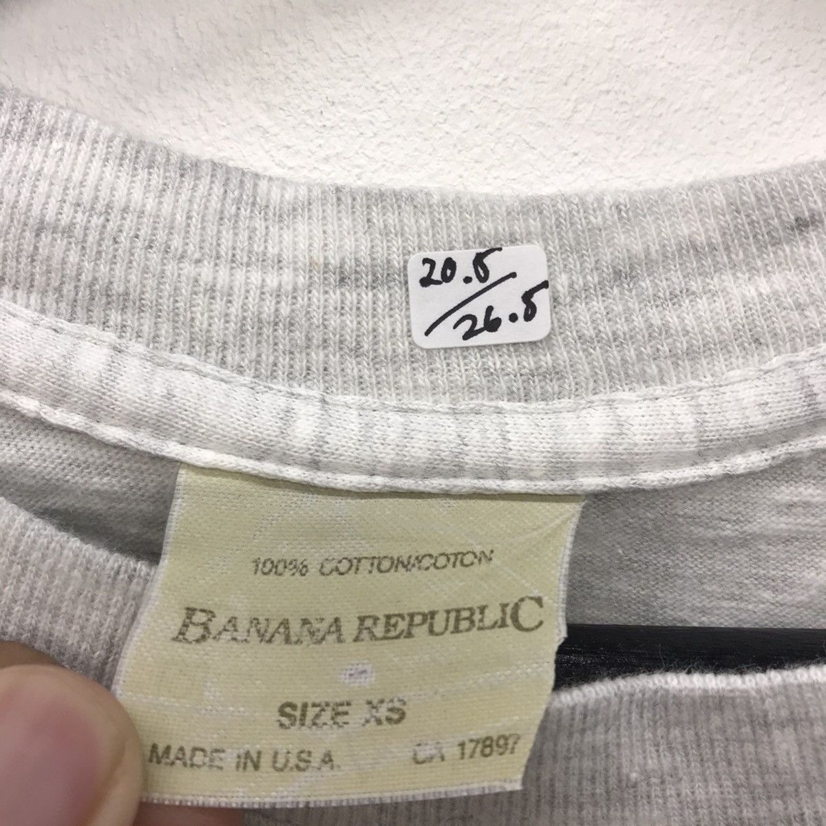 Banana Republic × Vintage Rare!! Vintage Banana Republic Spell Out Tee Size US XS / EU 42 / 0 - 11 Thumbnail